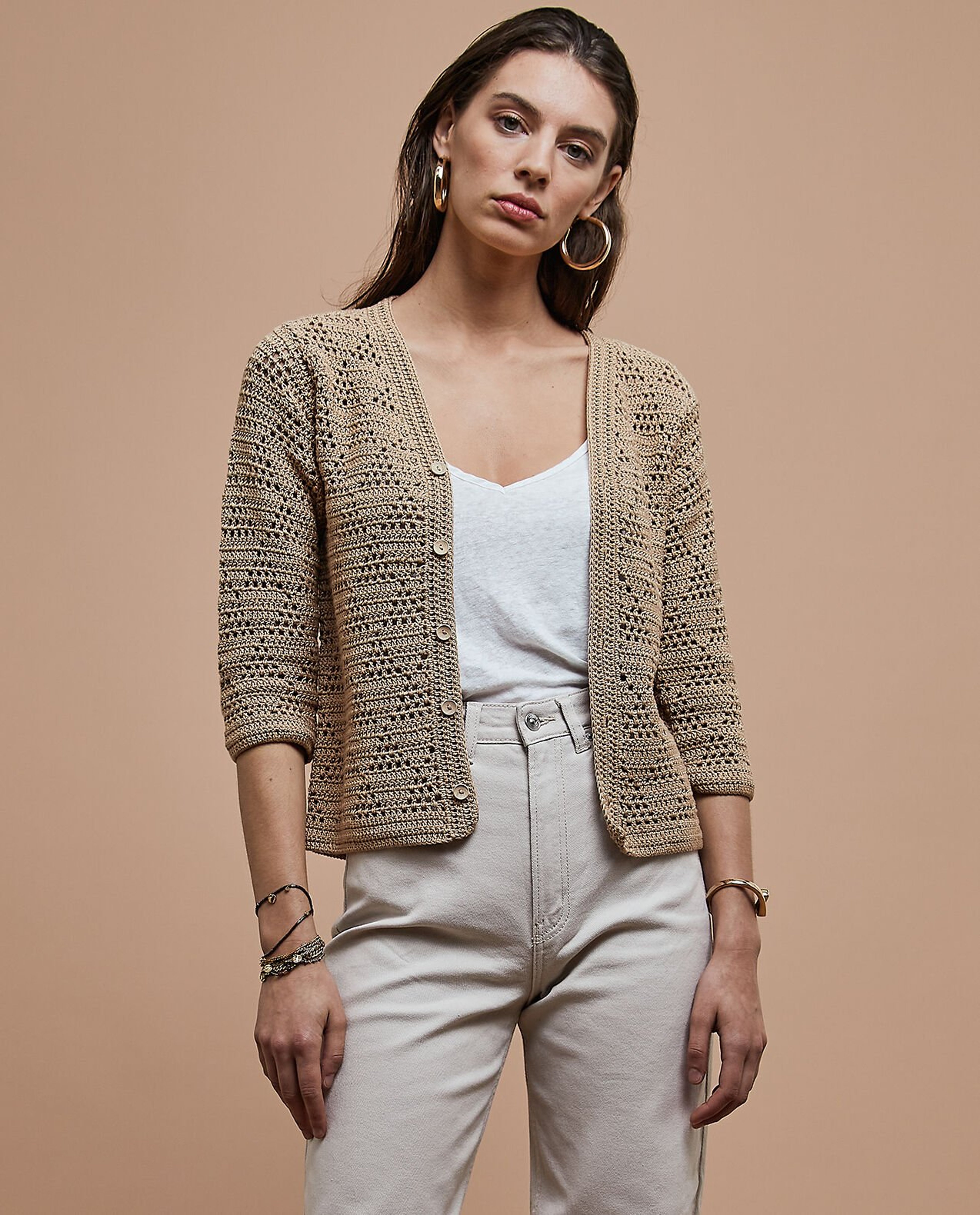 Women's Cardigan Pattern Pénélope P.Tropical