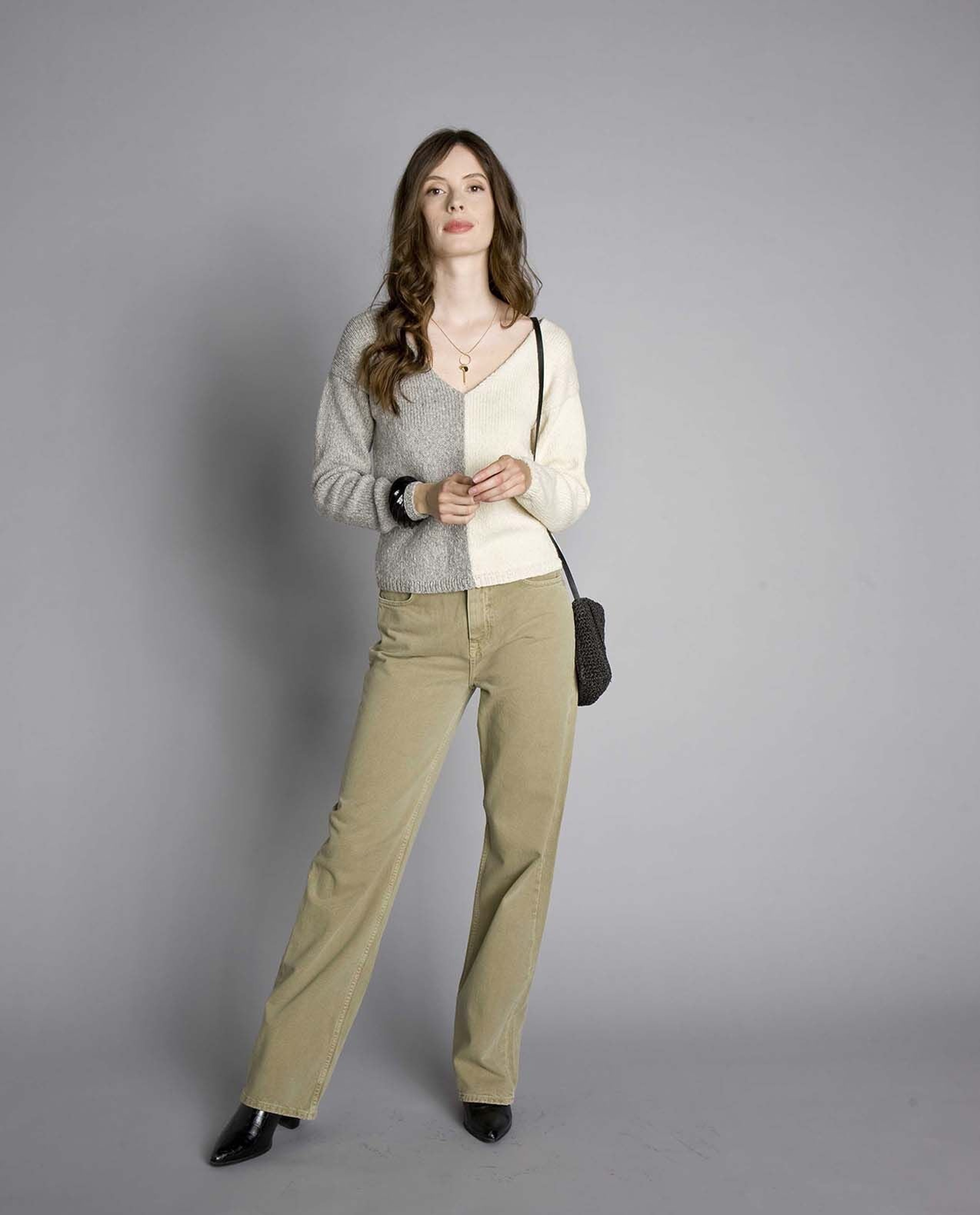 Modèle Pull Bicolore Phil Alpaga Coton