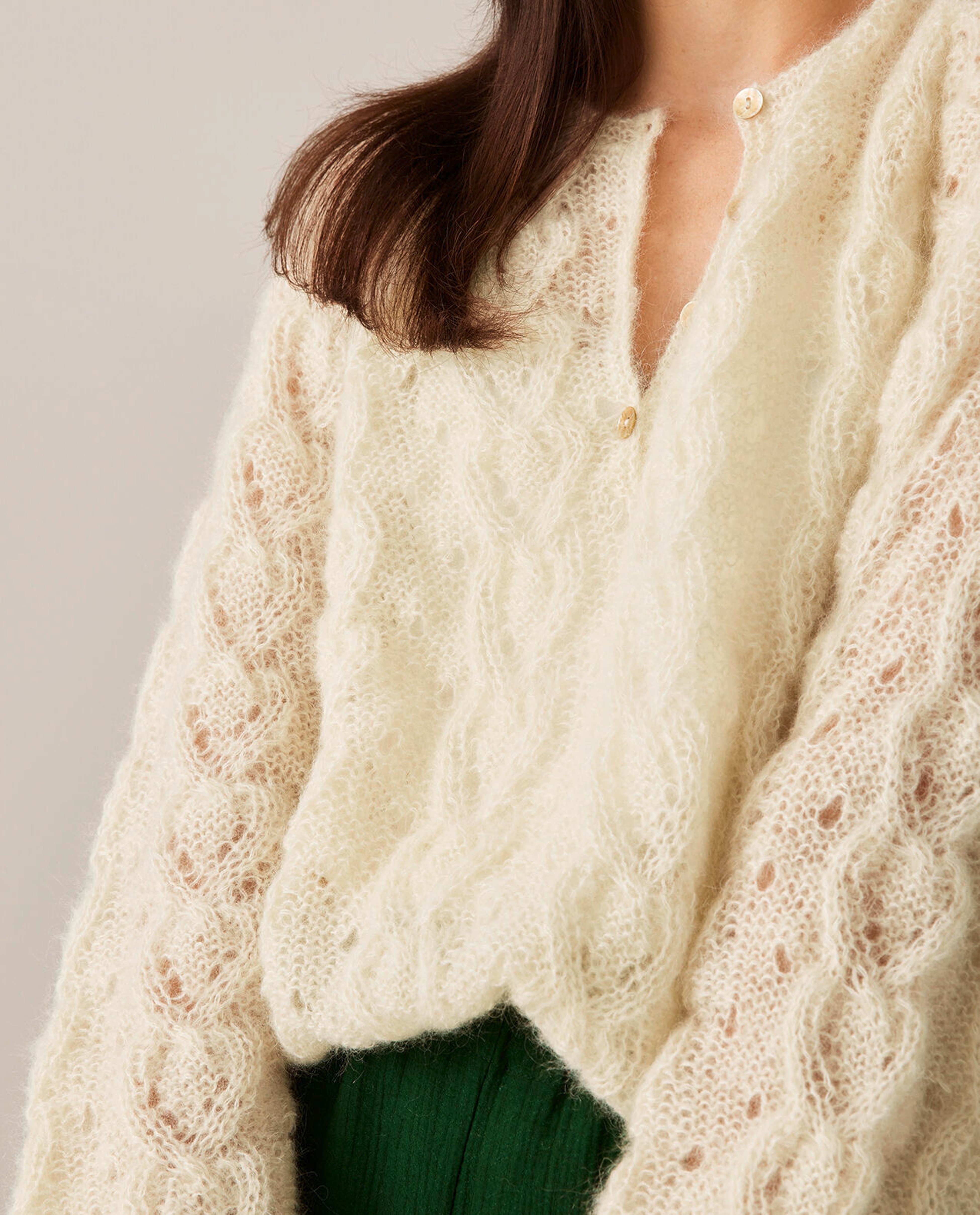 Modèle Pull Yoline Col Phil Mohair Soie