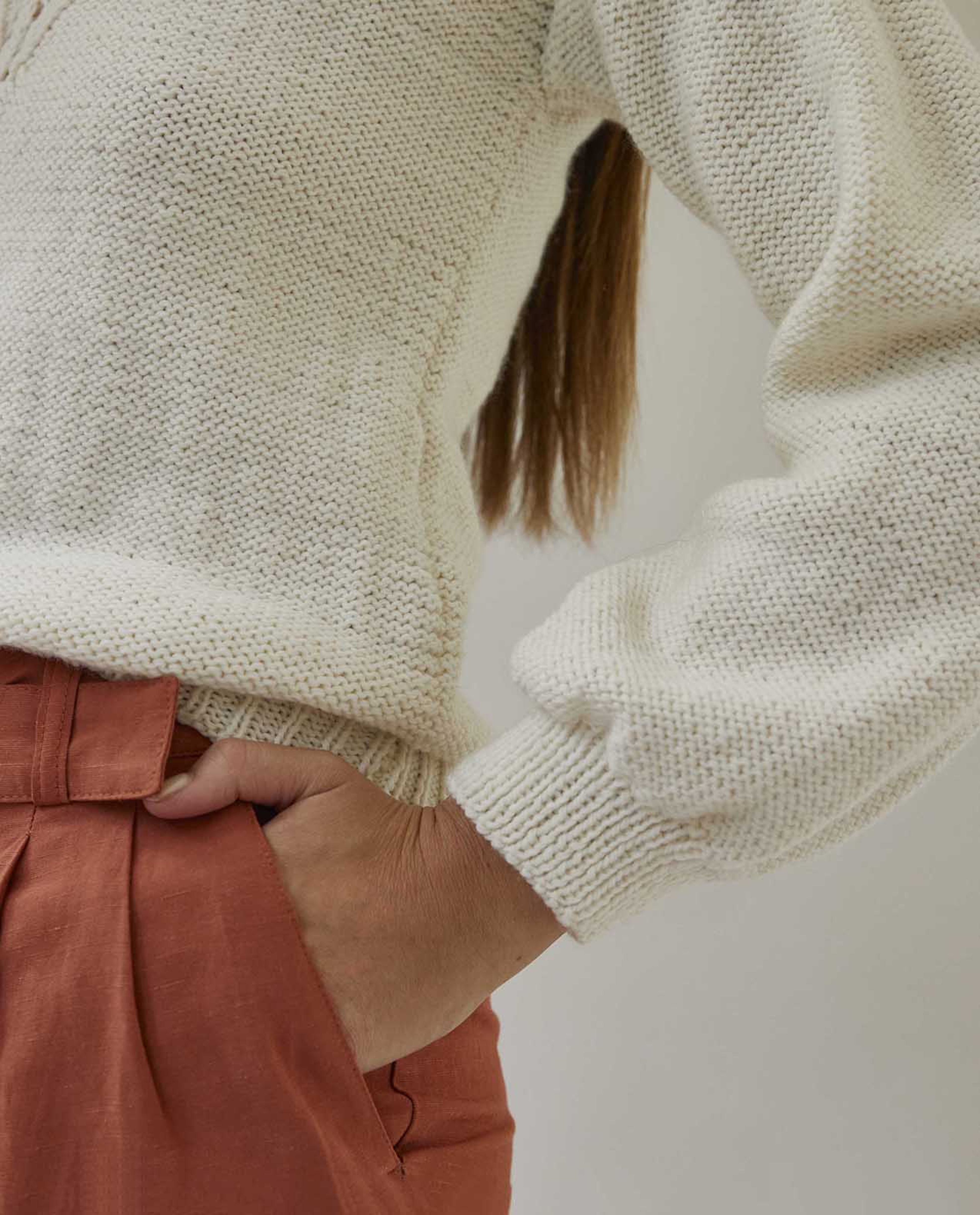 Modèle Pull Femme Phil Ecolaine Ecru