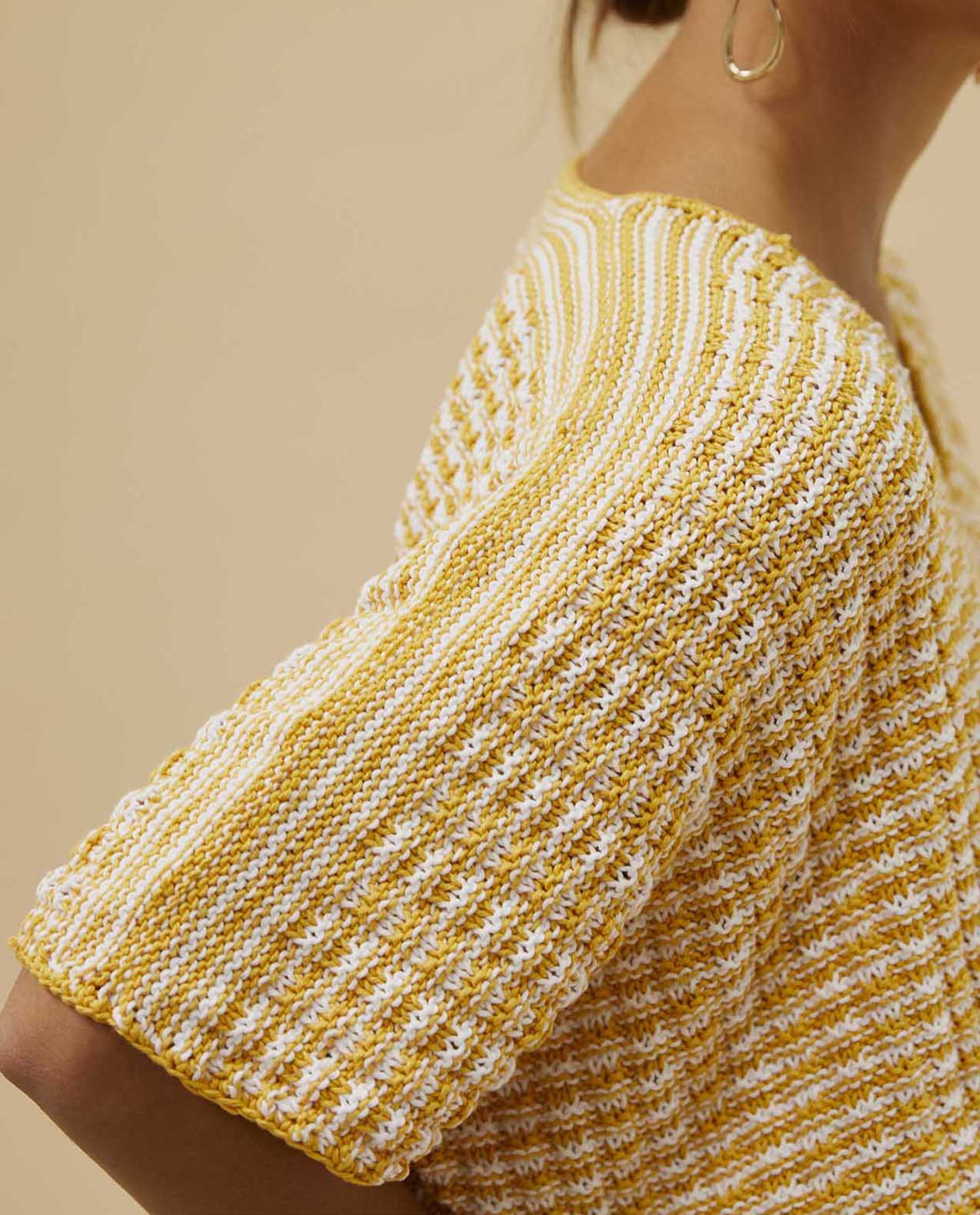 Modèle Pull Femme P.ecocoton Tournesol