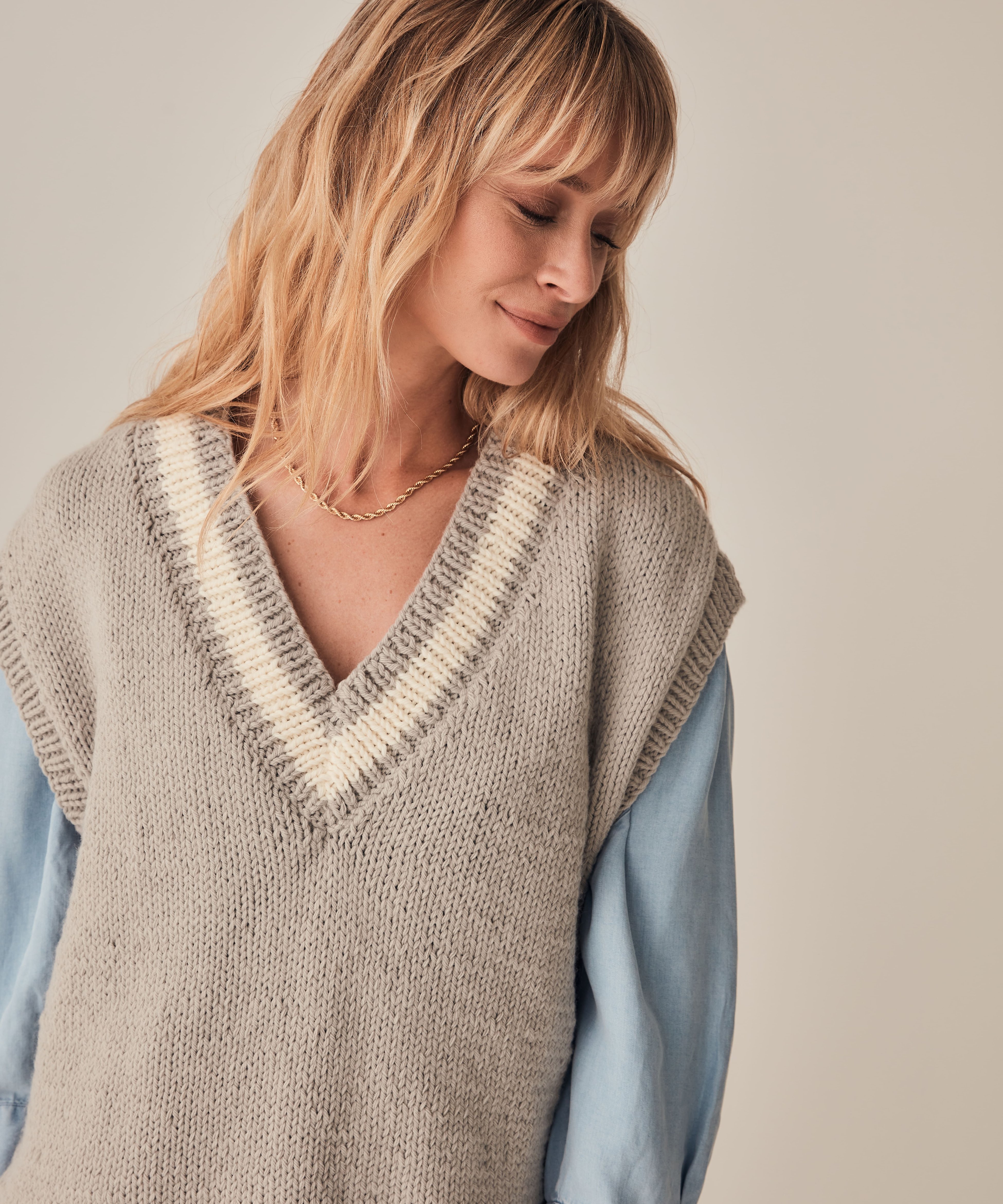 Modèle Pull Sans Manches Femme Louisa