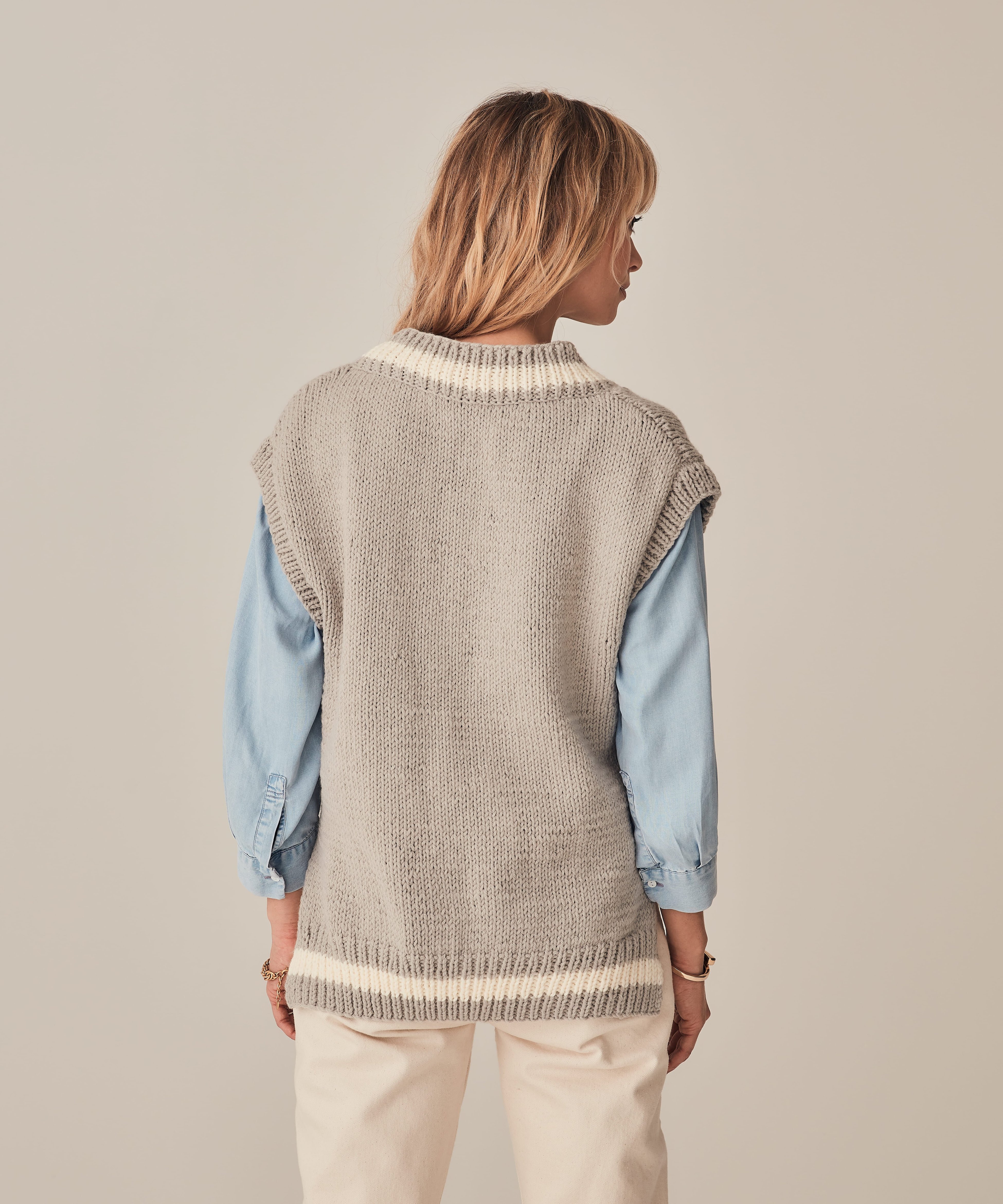 Modèle Pull Sans Manches Femme Louisa