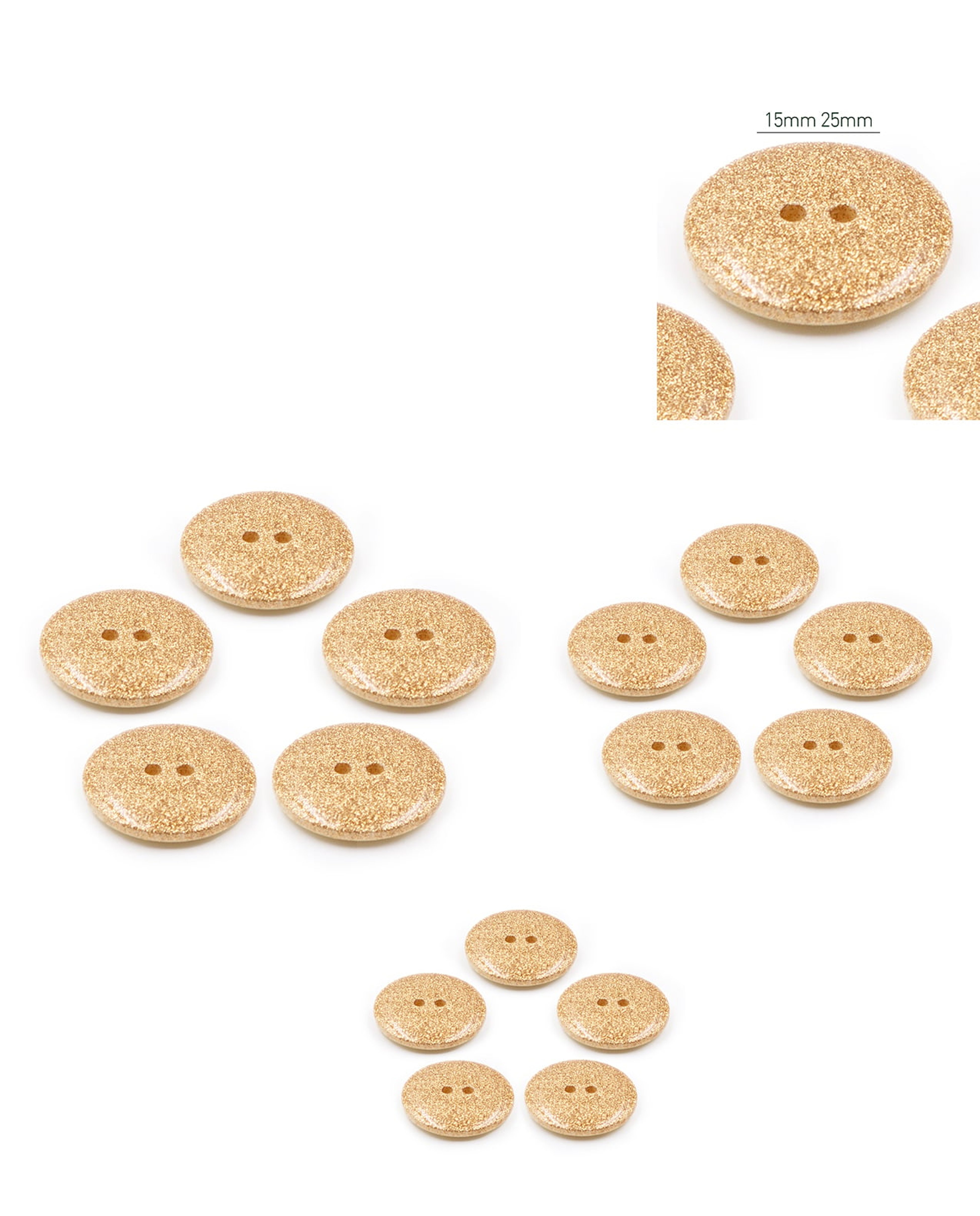 Lot De 5 Boutons Ronds Colorés