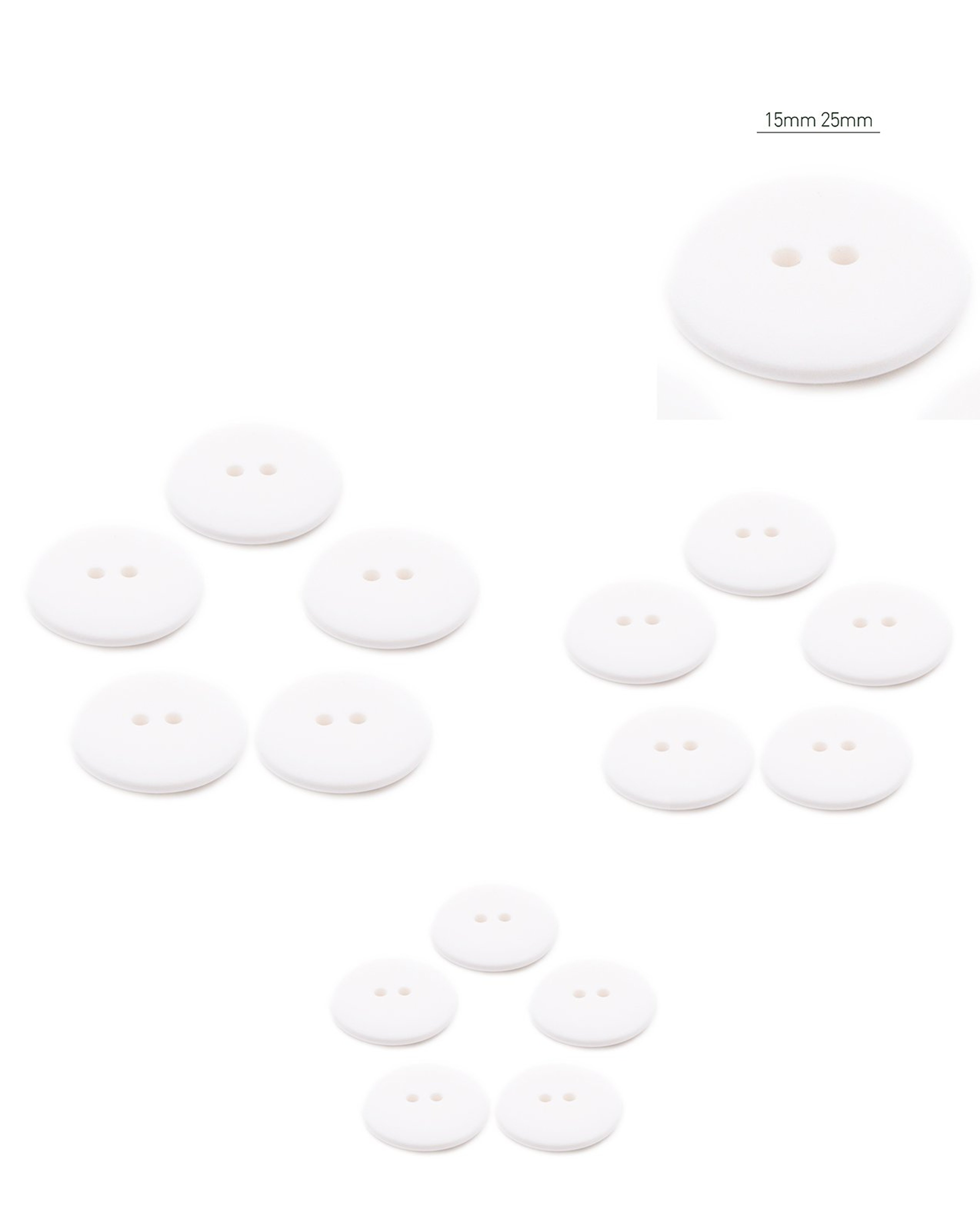 Lot De 5 Boutons Ronds Colorés