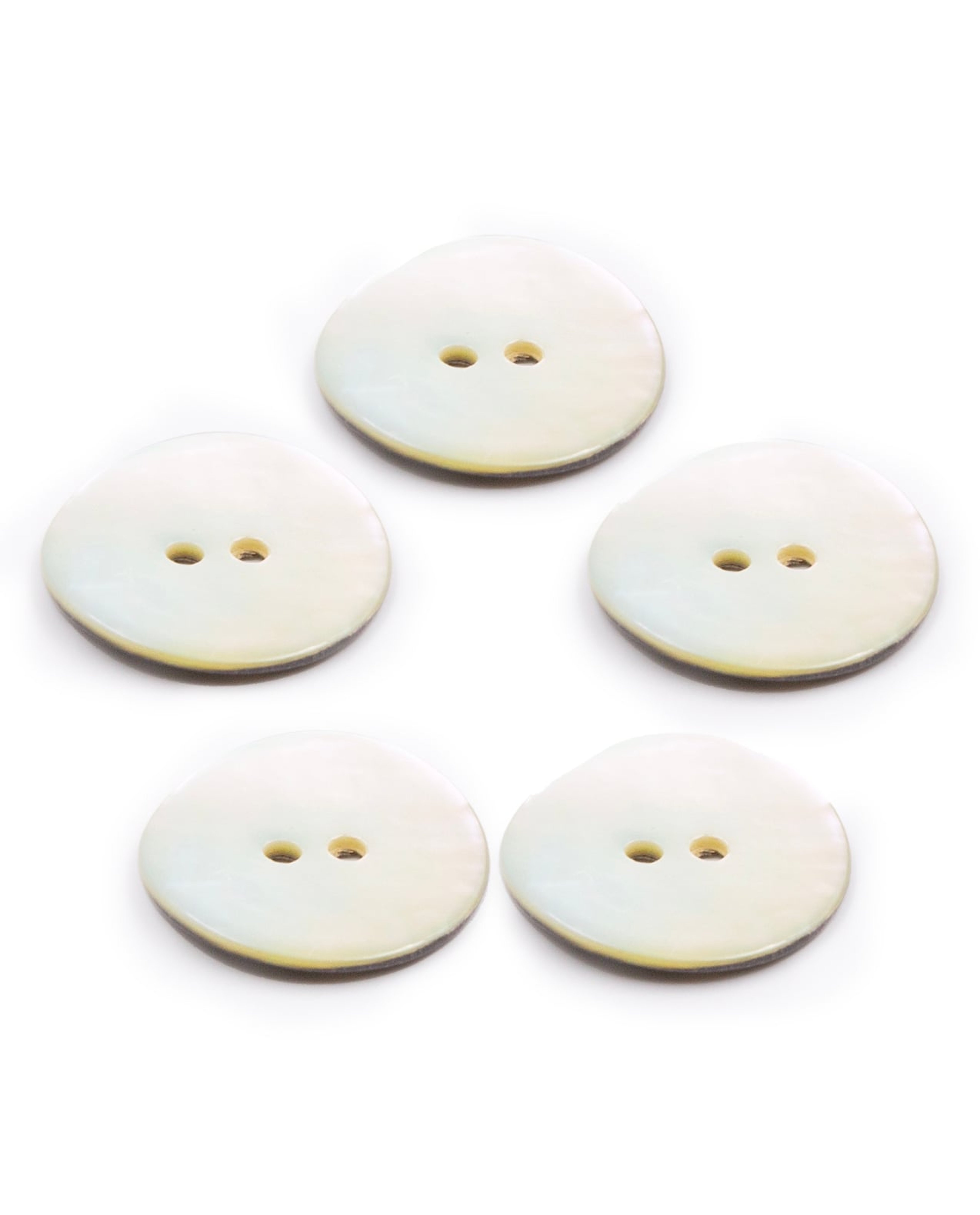 Lot De 5 Boutons Nacre Naturel