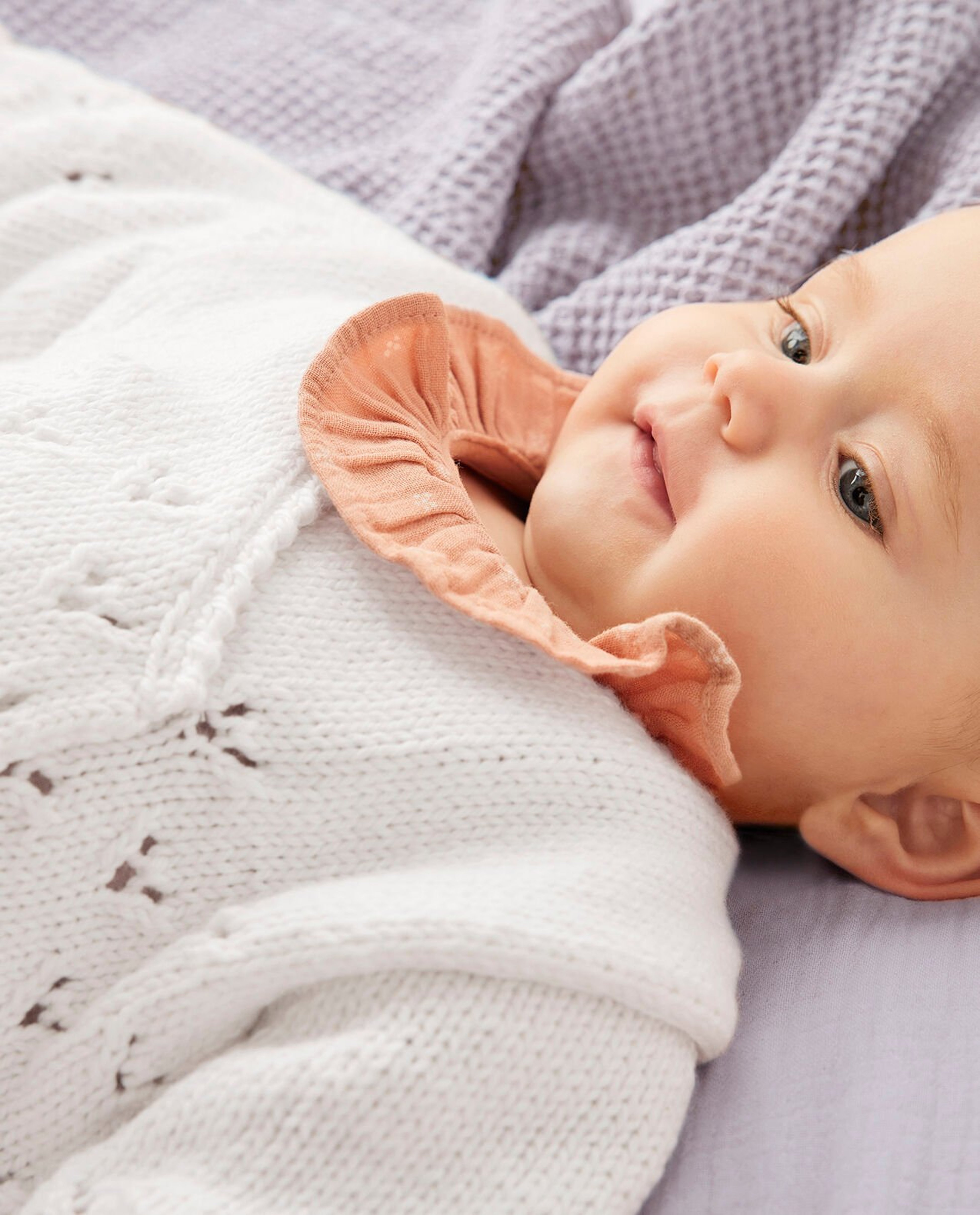 Baby Wrap Cardigan Pattern White