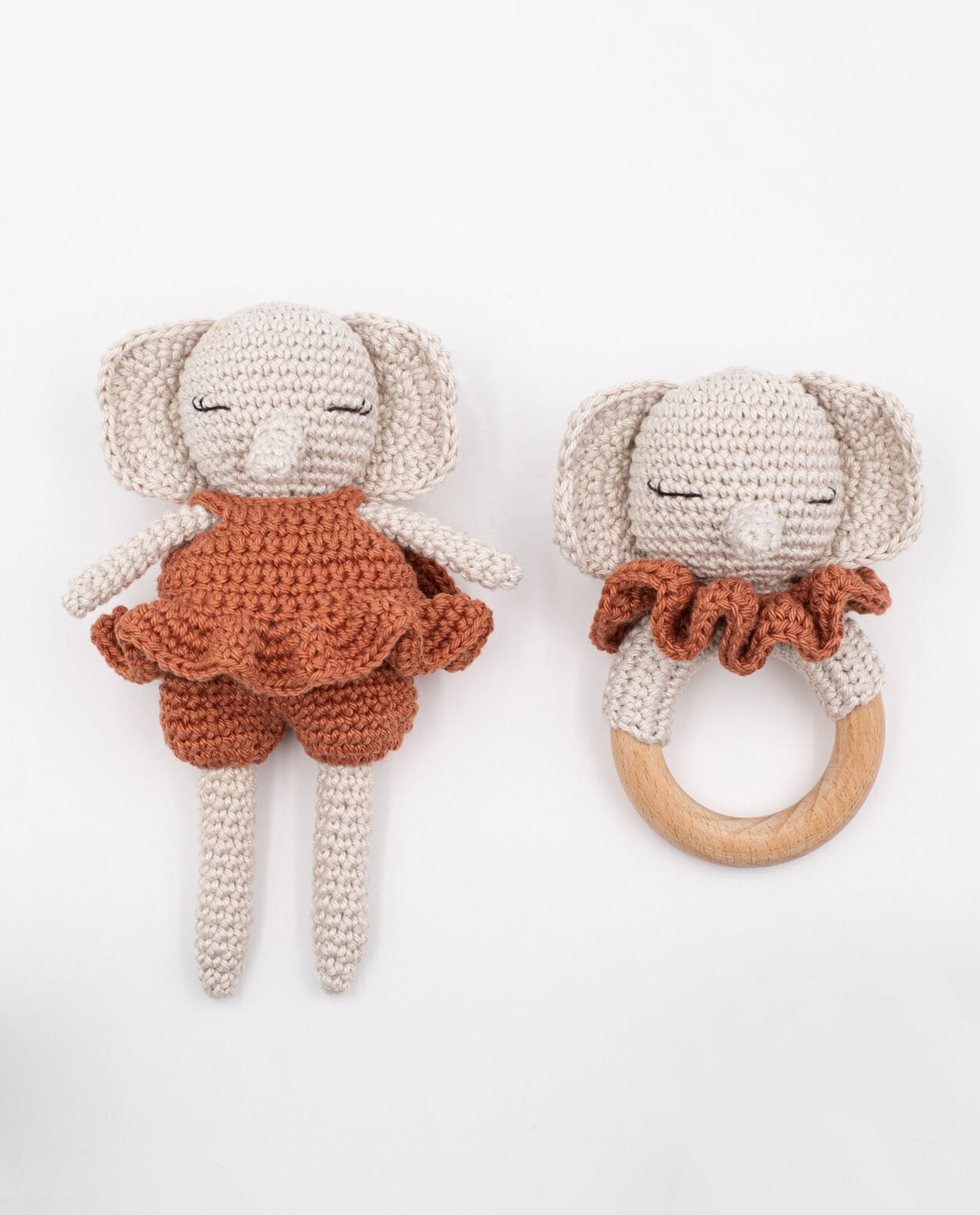 Modèle Hochet Amigurumi Eléphant