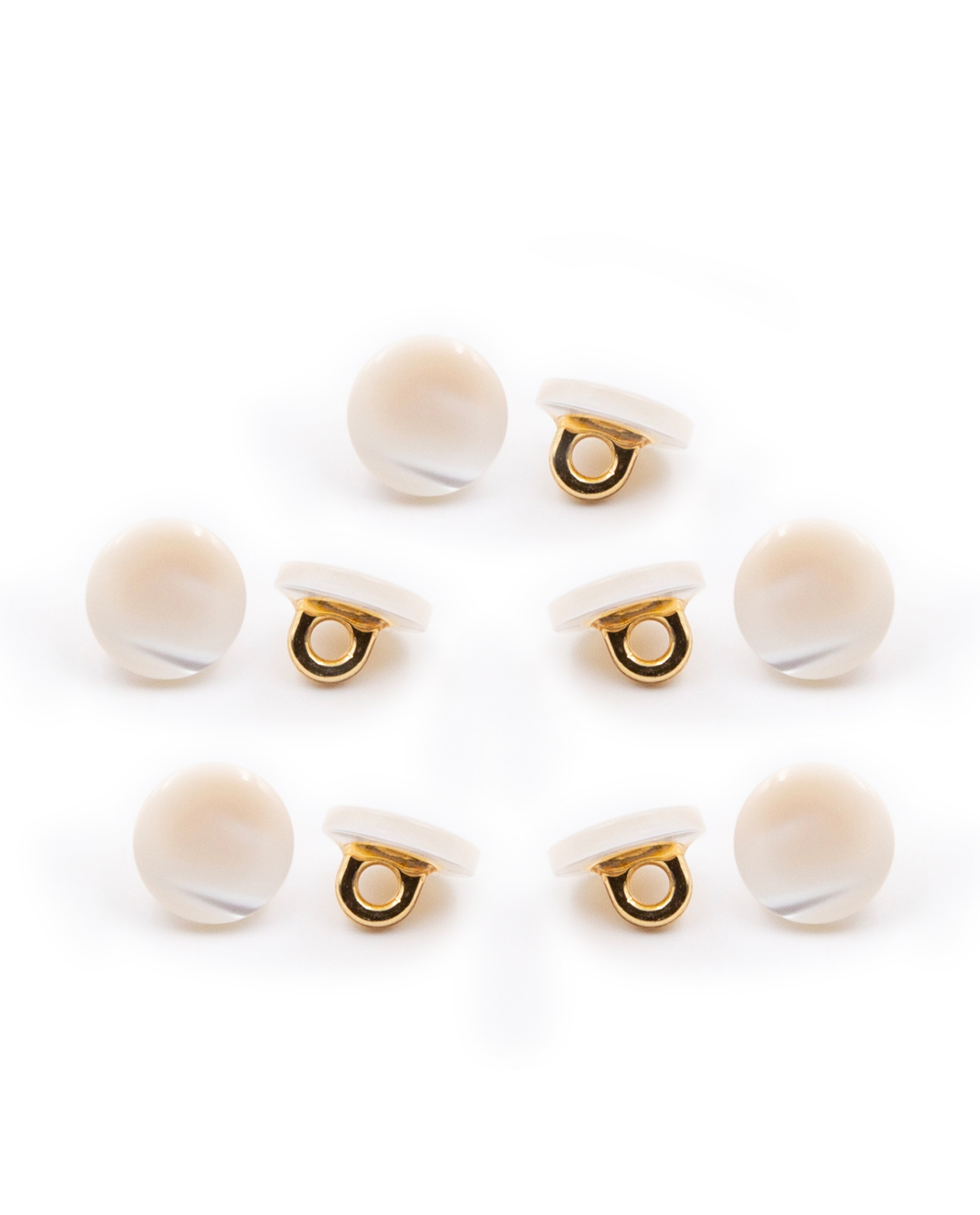 Lot De 5 Boutons Précieux Nacre
