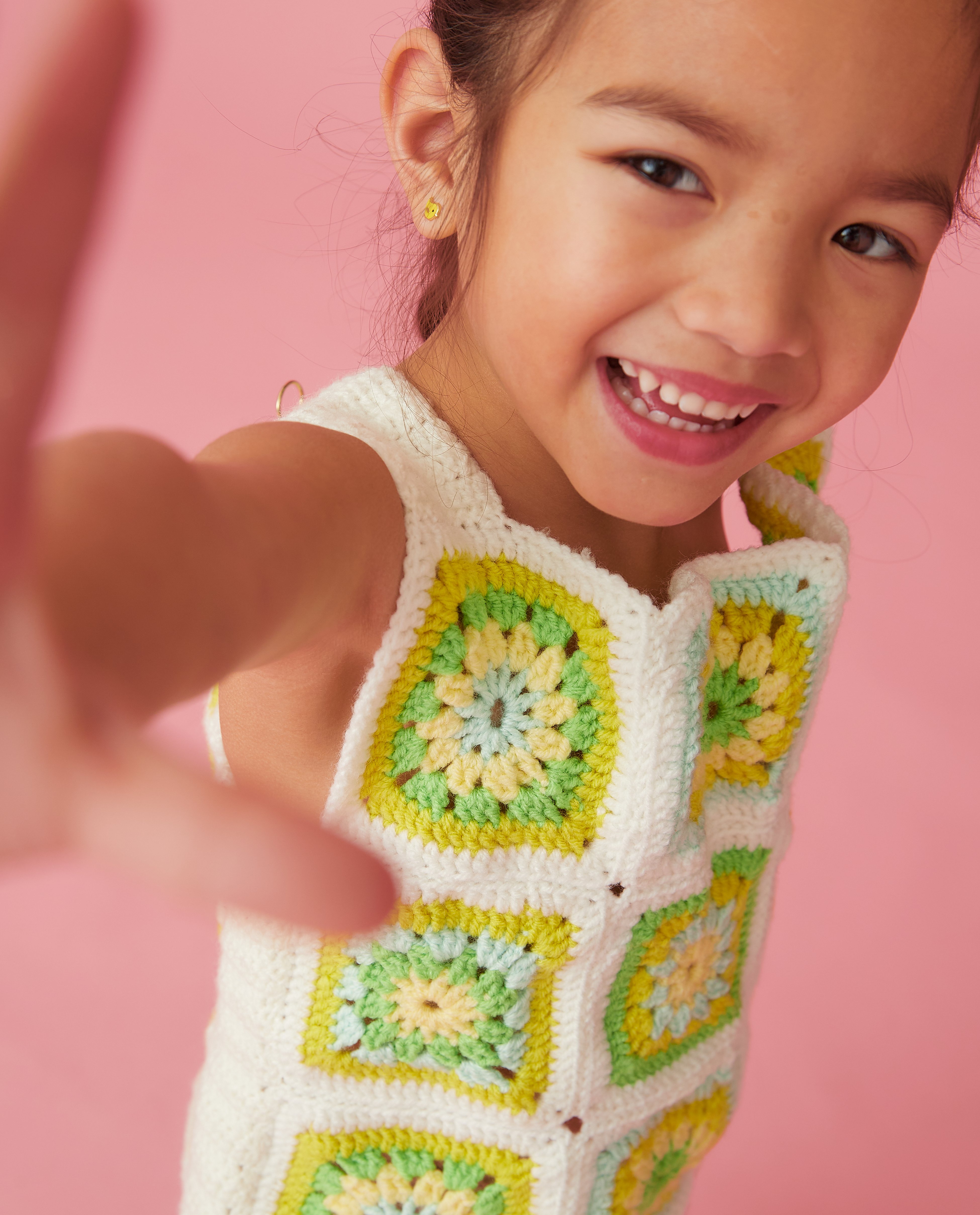 Ernestine Meisjes Tank Top Patroon