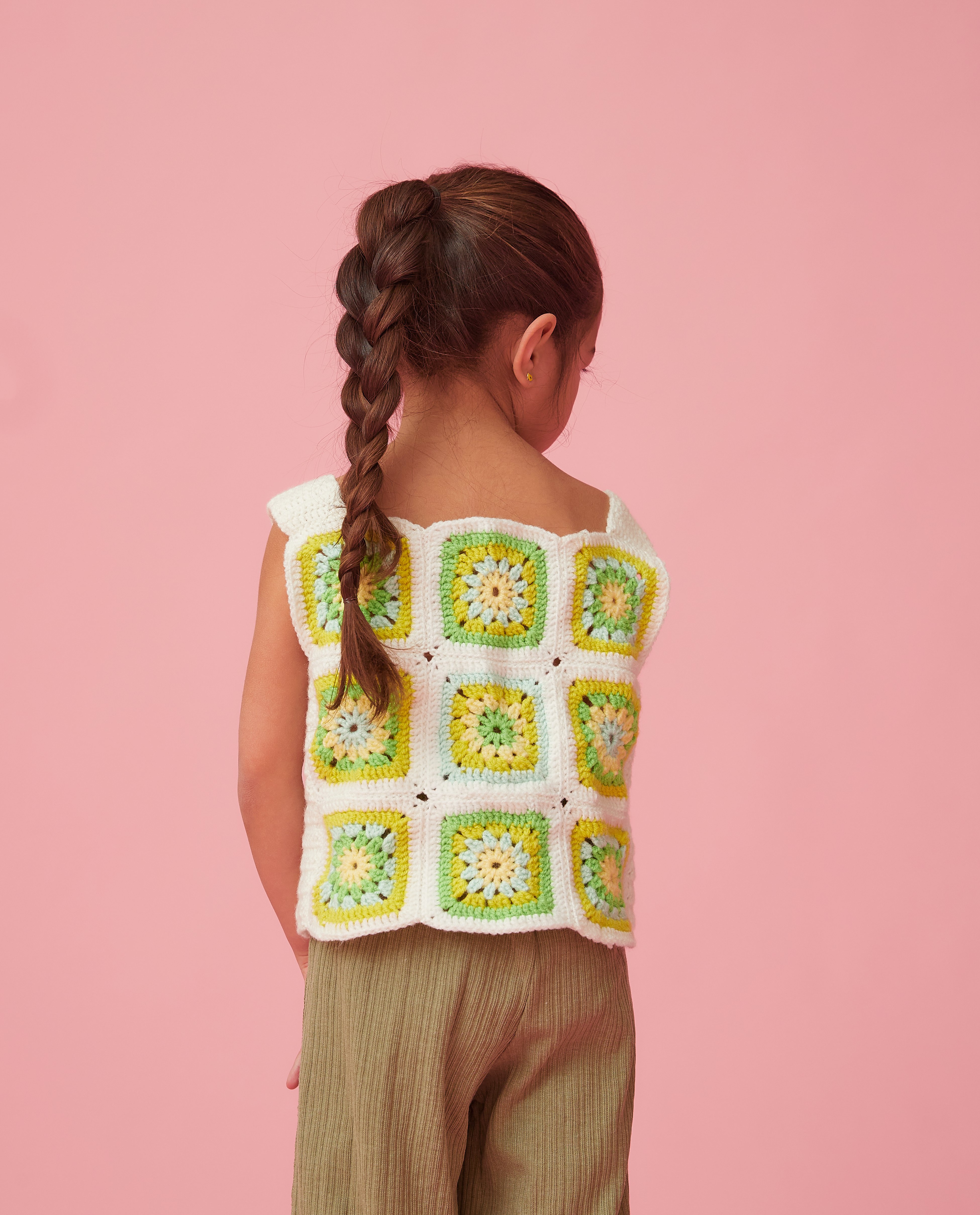 Ernestine Meisjes Tank Top Patroon