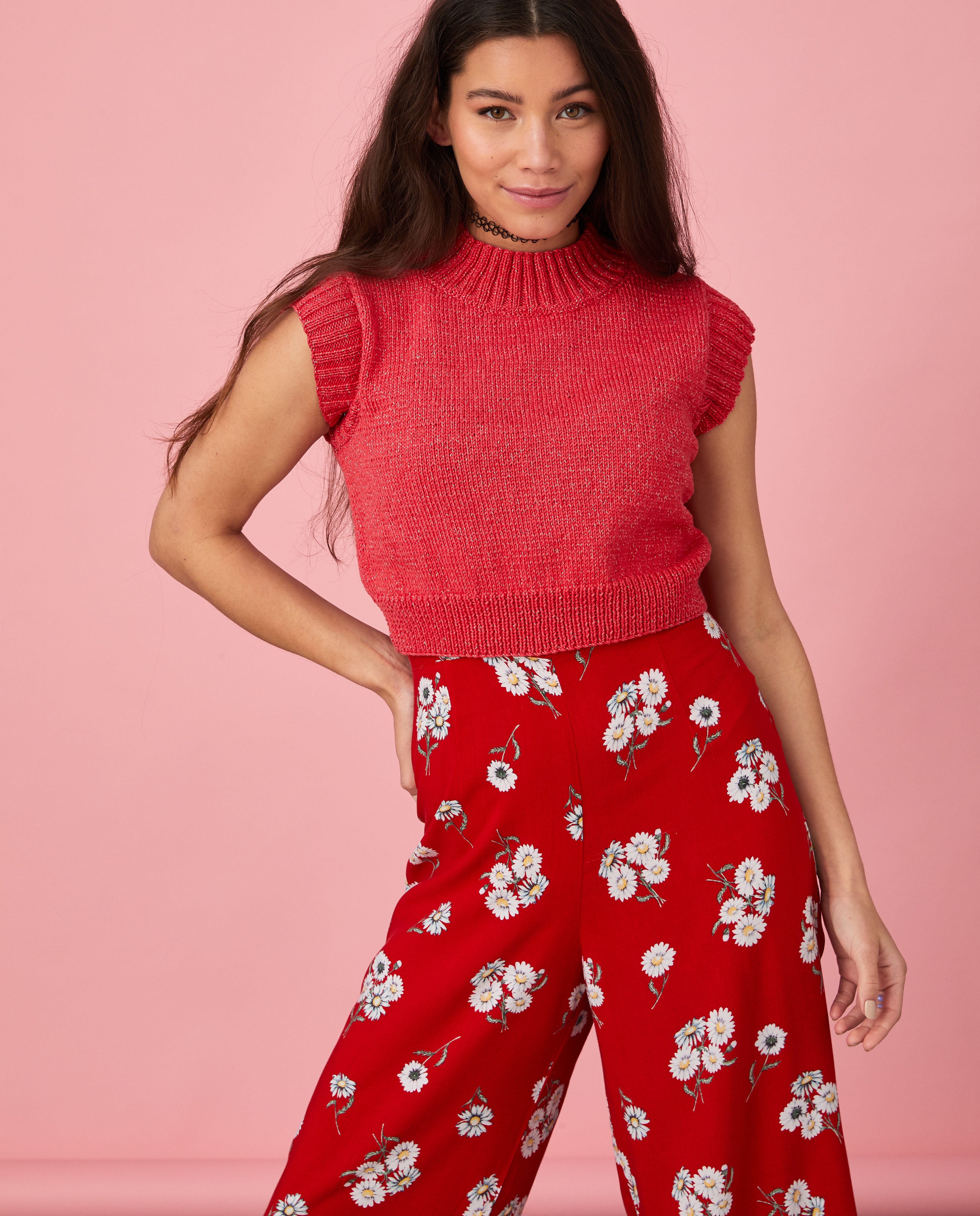 Modèle Pull Sans Manches Femme Eden