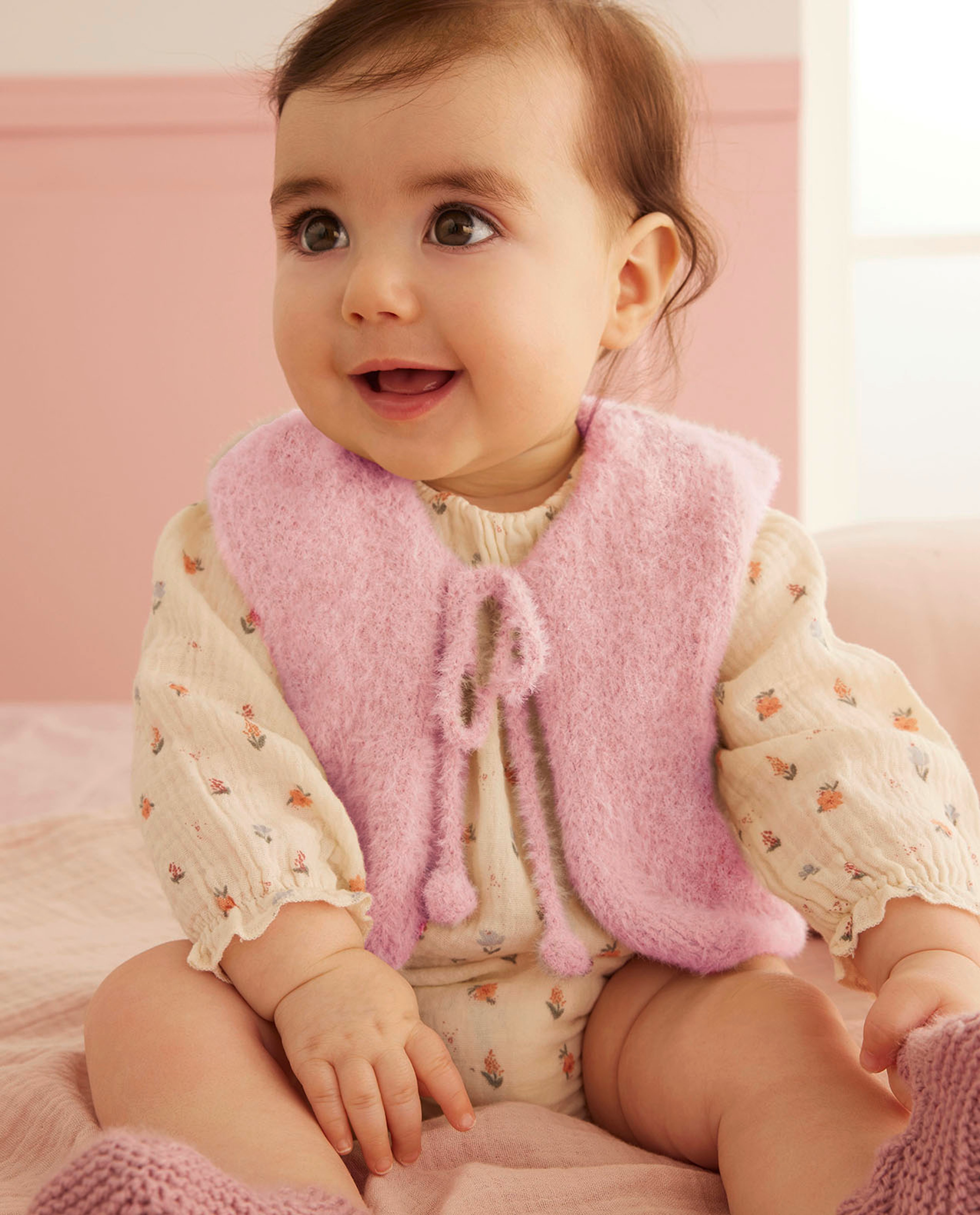 Patroon voor mouwloos babyvest Honey