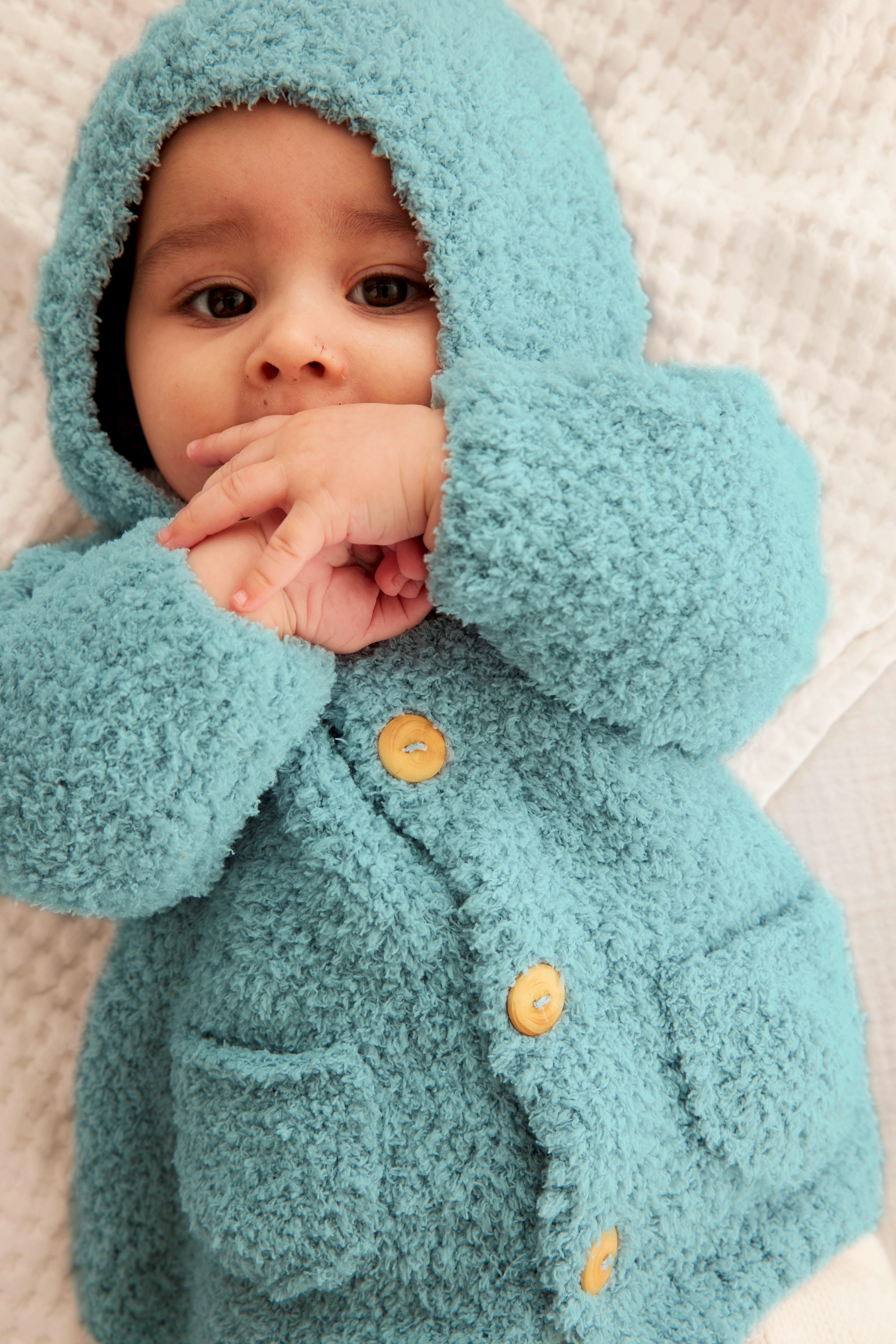 Model Baby Paletot met Capuchon Henry