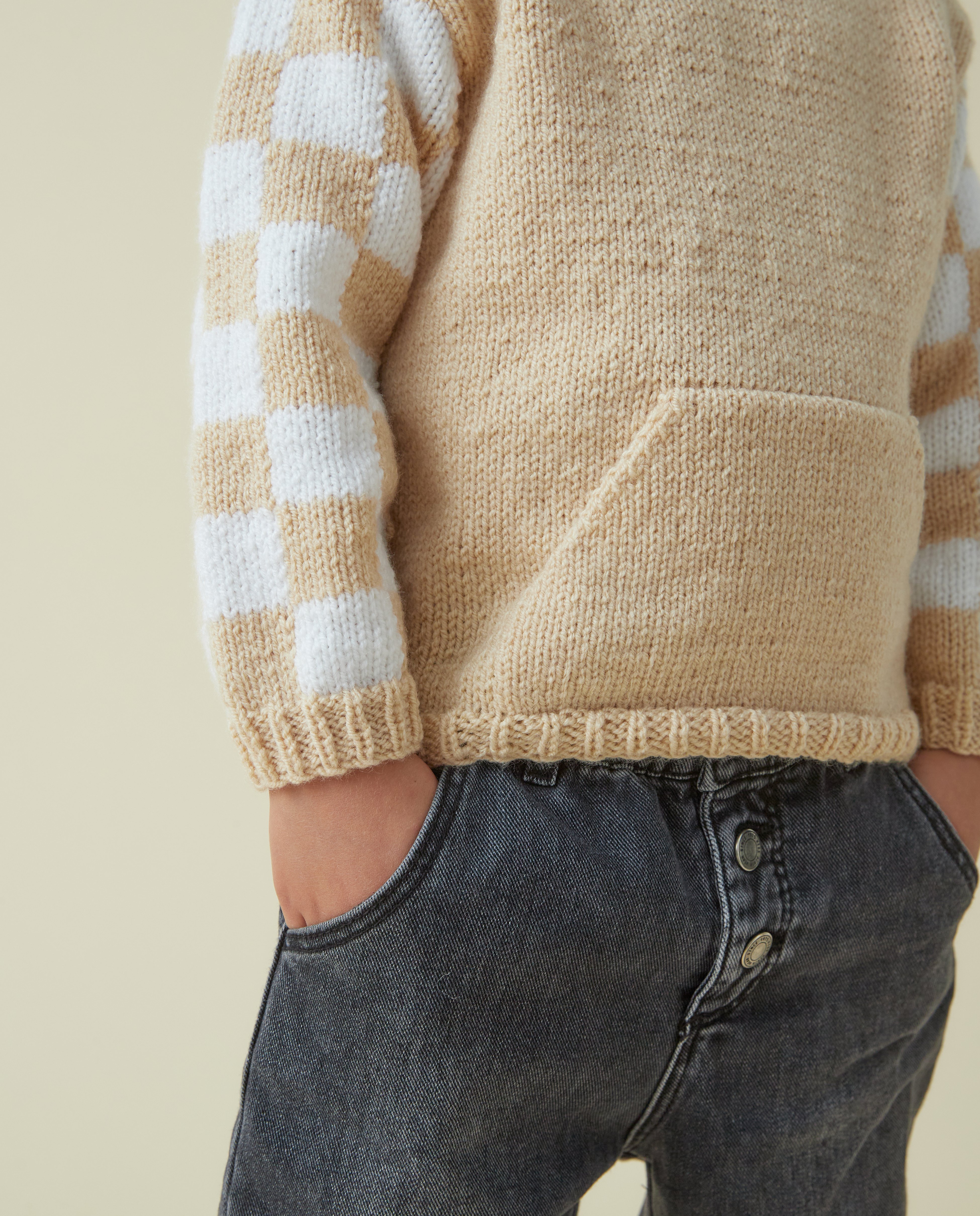 Boys Beige Sweater Model Jack