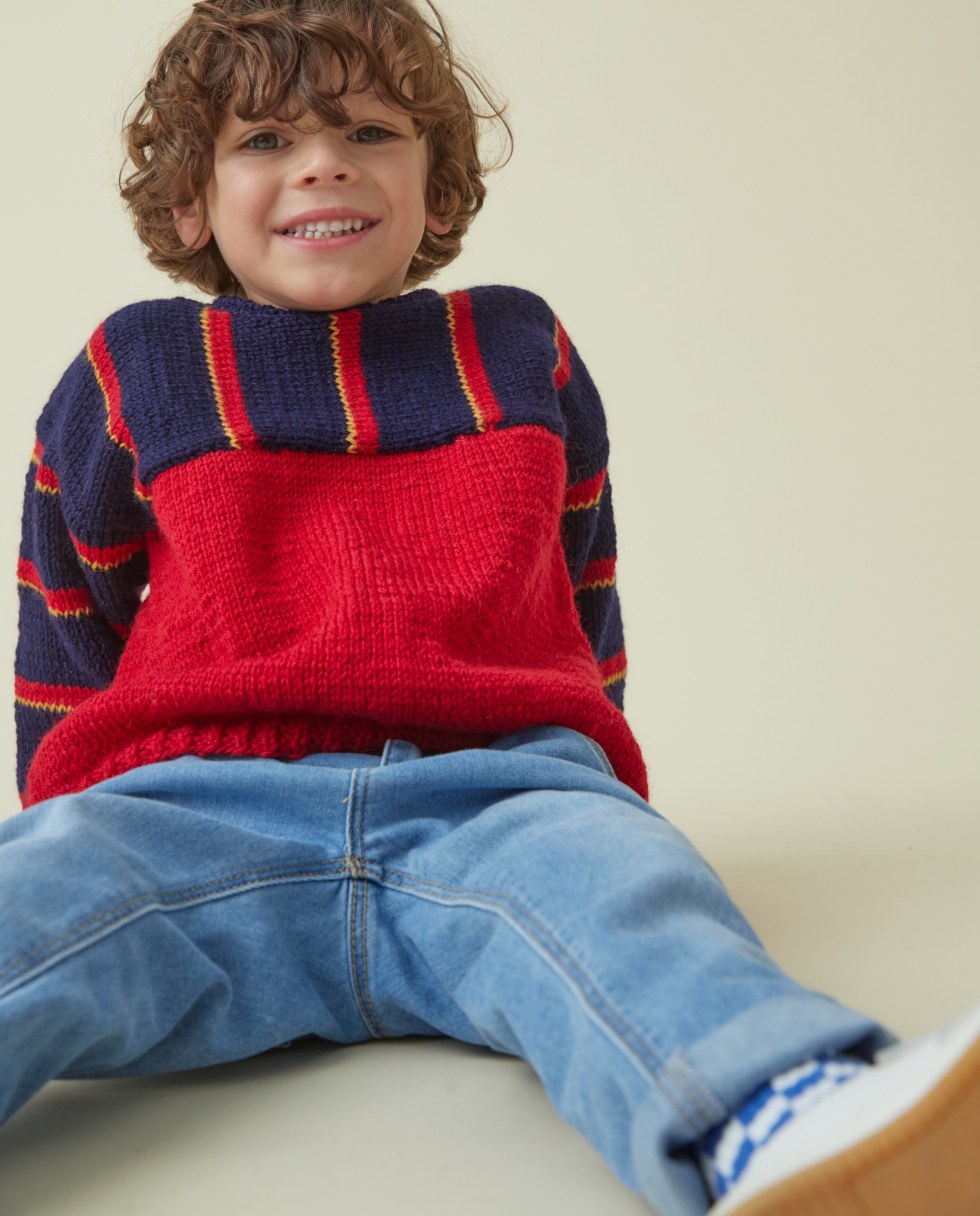 Boys' Sweater Model Joachim Red