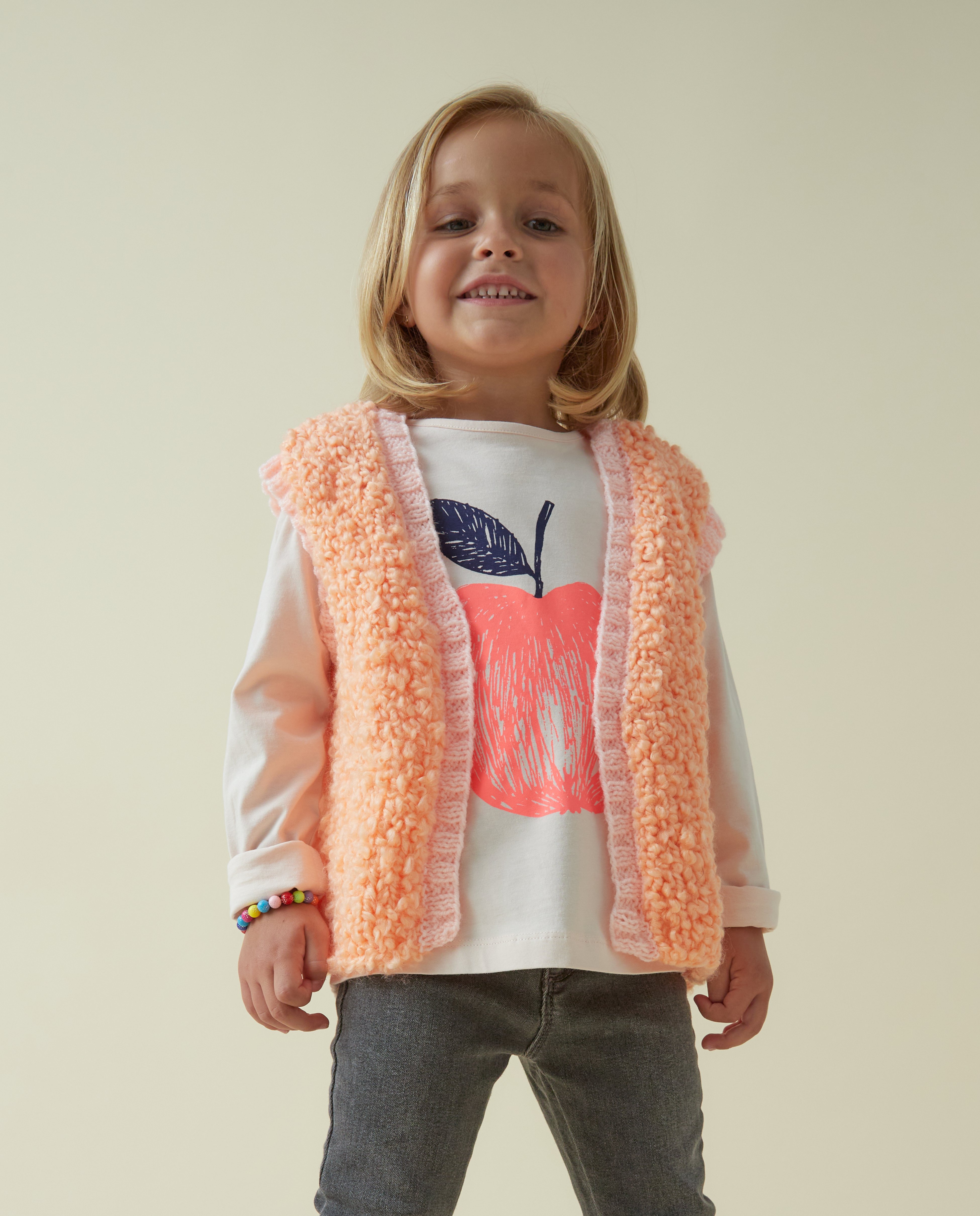 Phoebe Girl's Jacket Pattern Peach