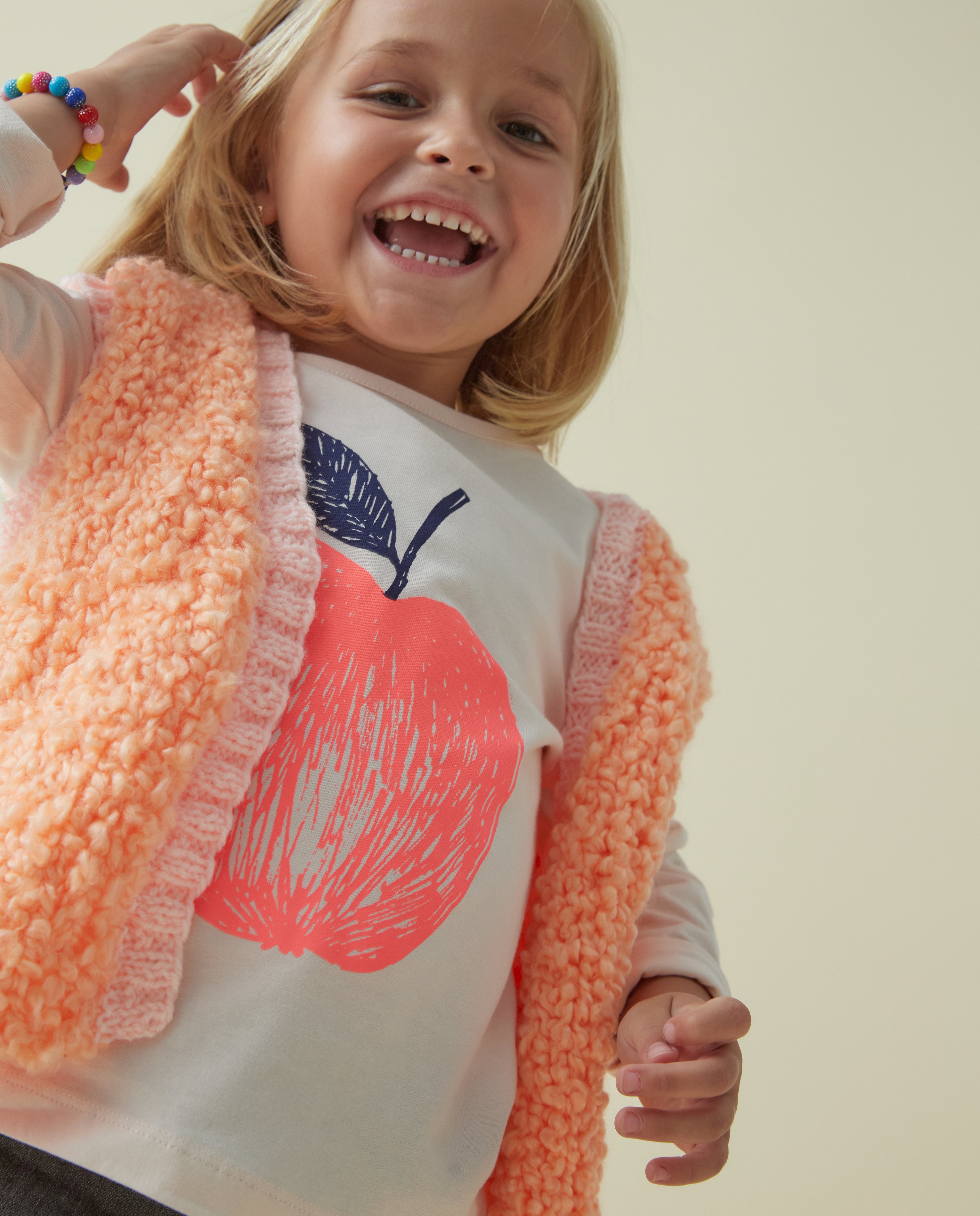 Phoebe Girl's Jacket Pattern Peach