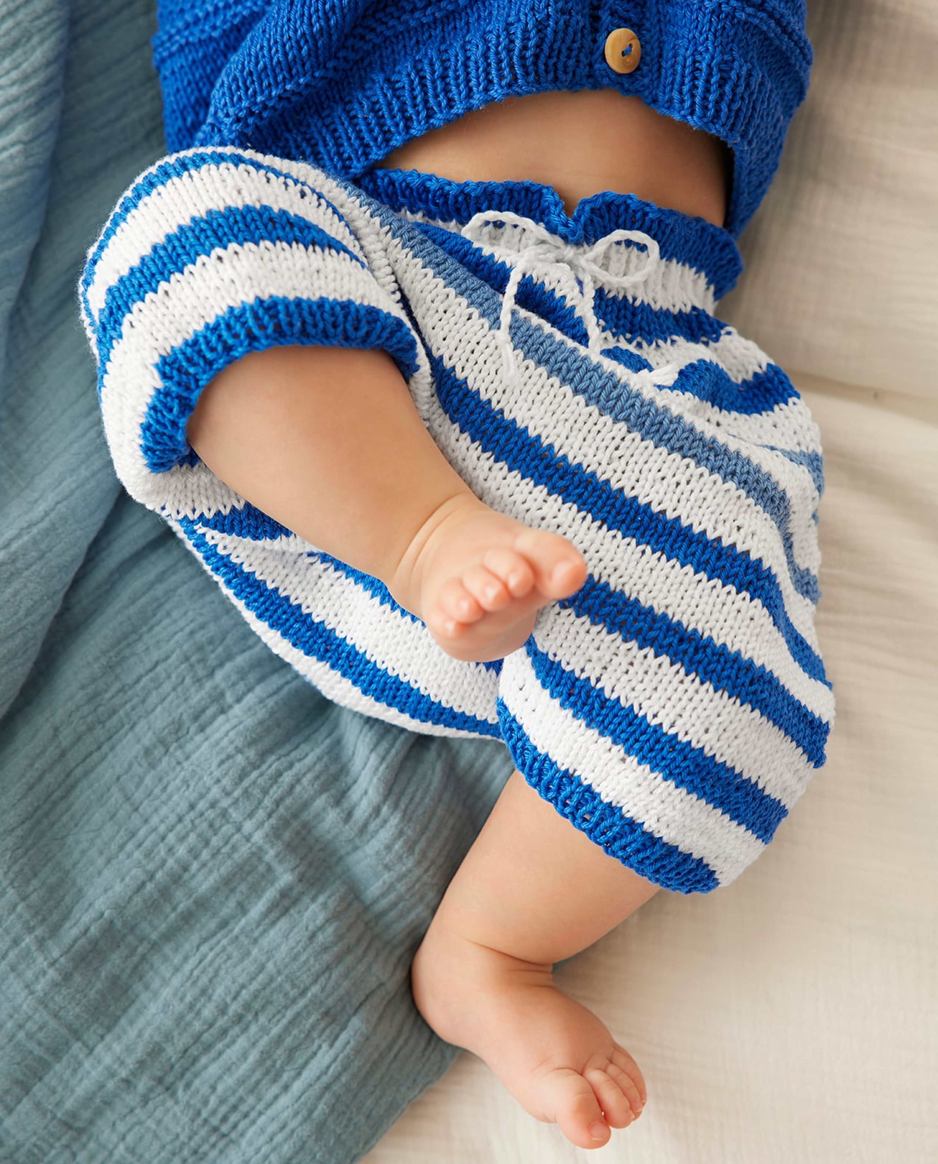 Gestreepte Baby Short Clarence-model