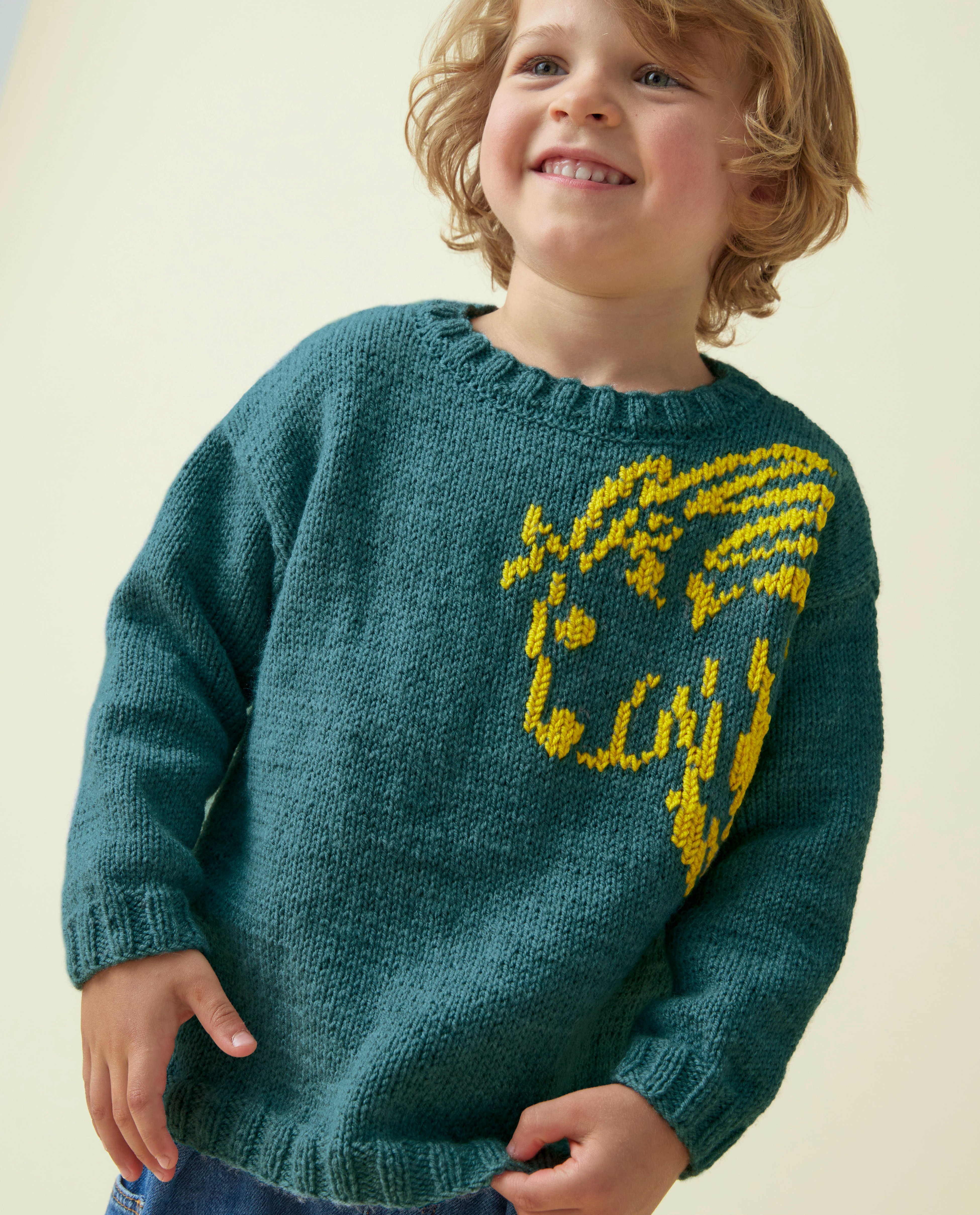 Modèle Enfant Pull Jacquard Baptiste