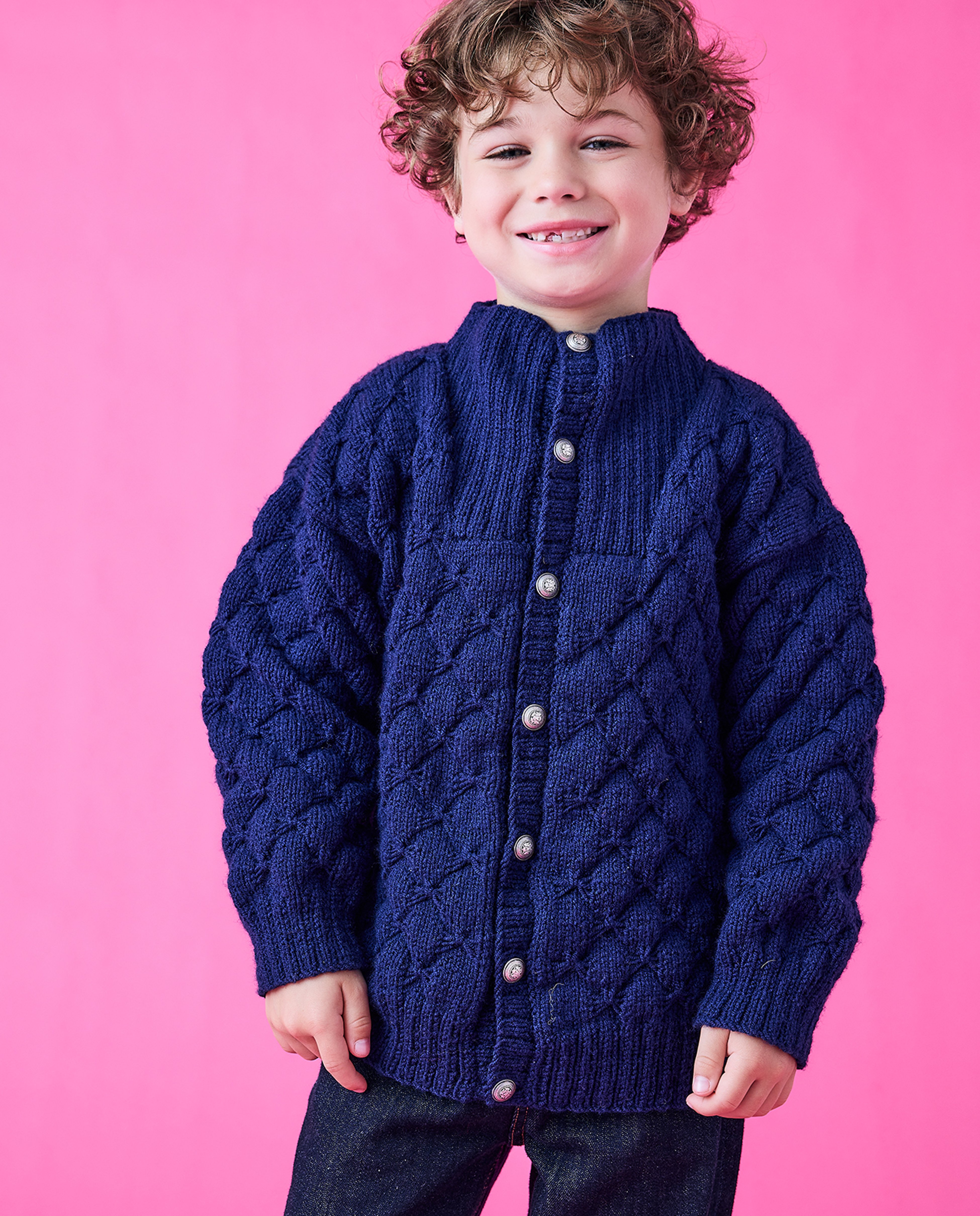 Boy's Panther Cardigan Pattern