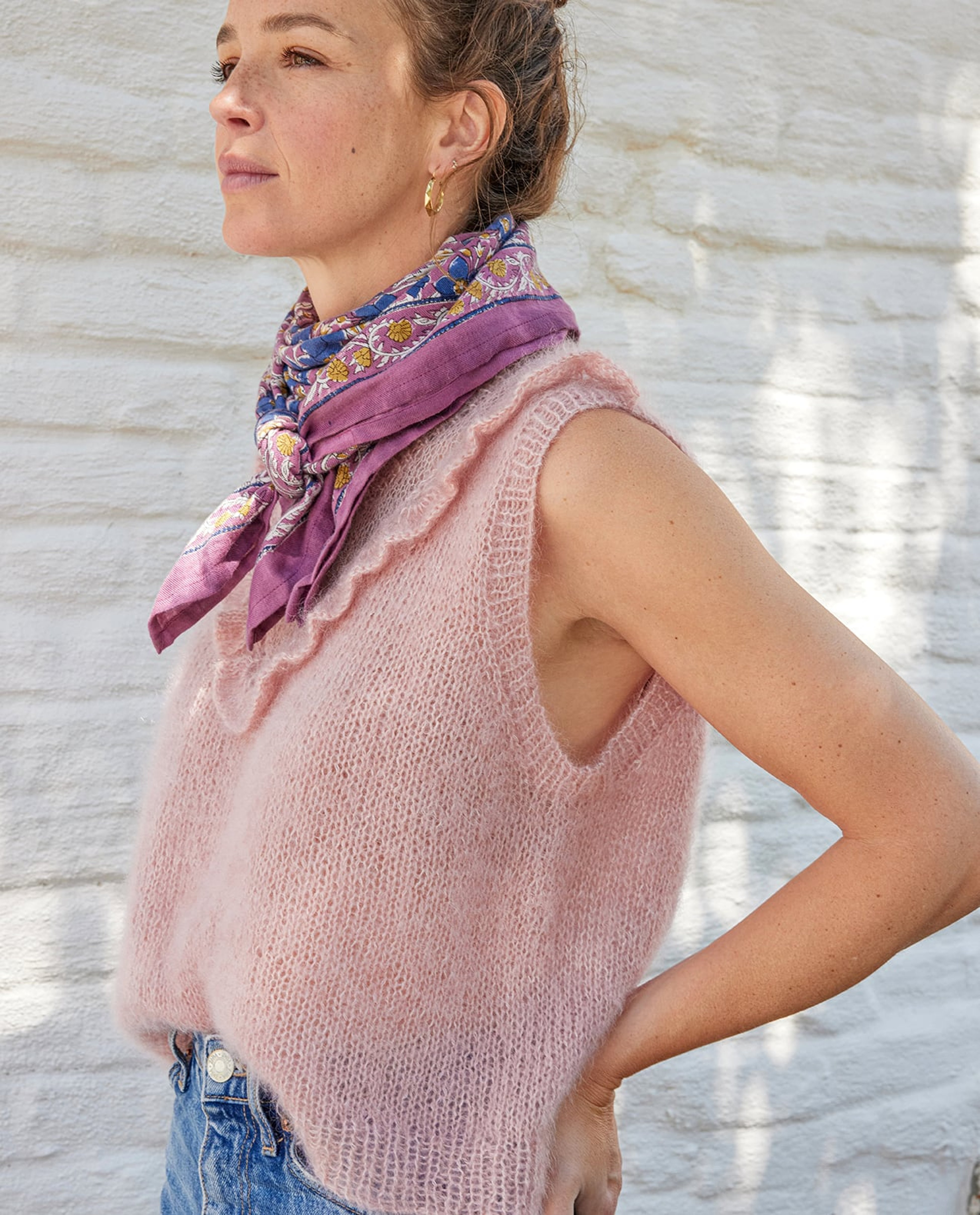 Modèle Pull Sans Manches Femme Solange