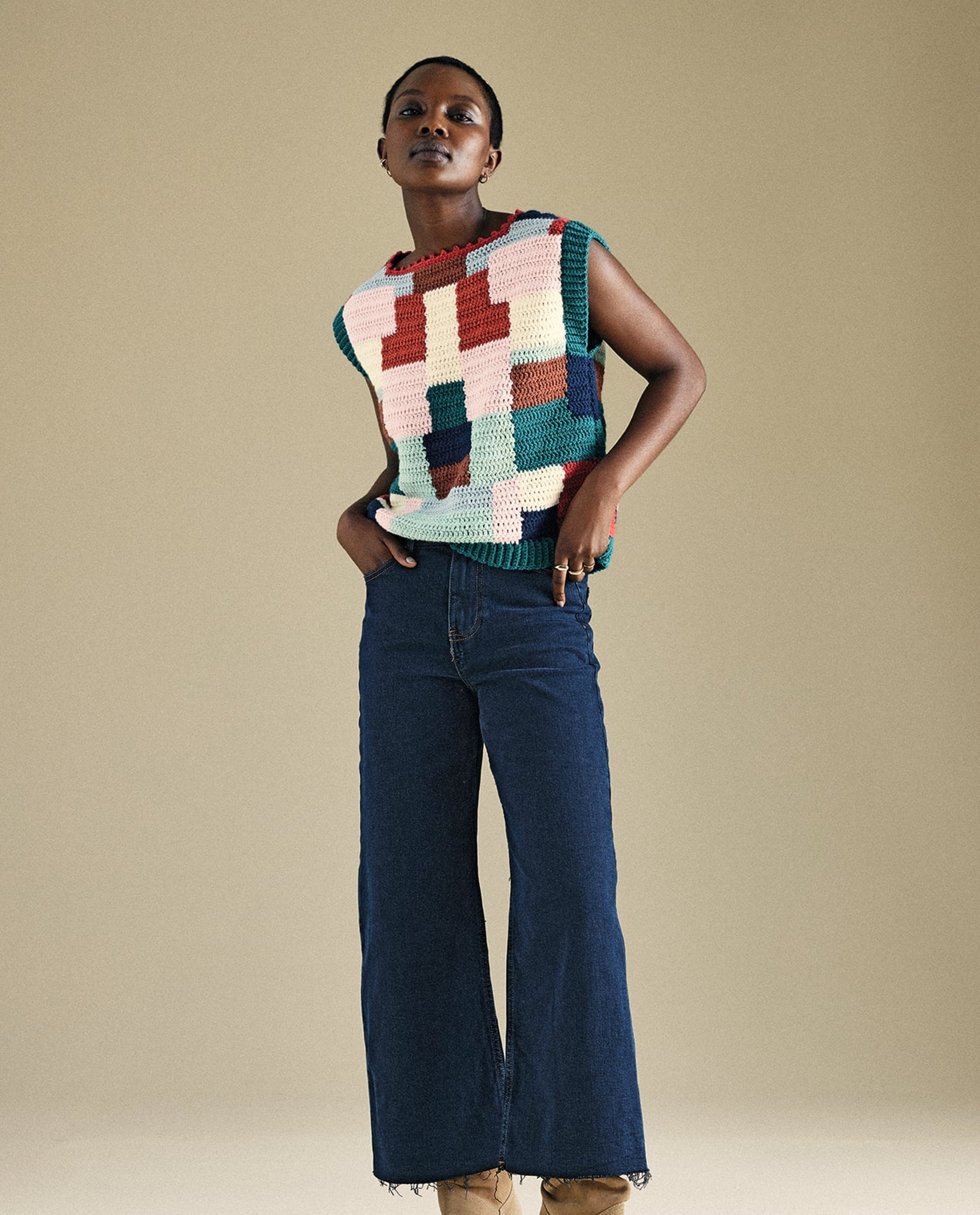 Modèle Pull Sans Manches Femme Rosabella