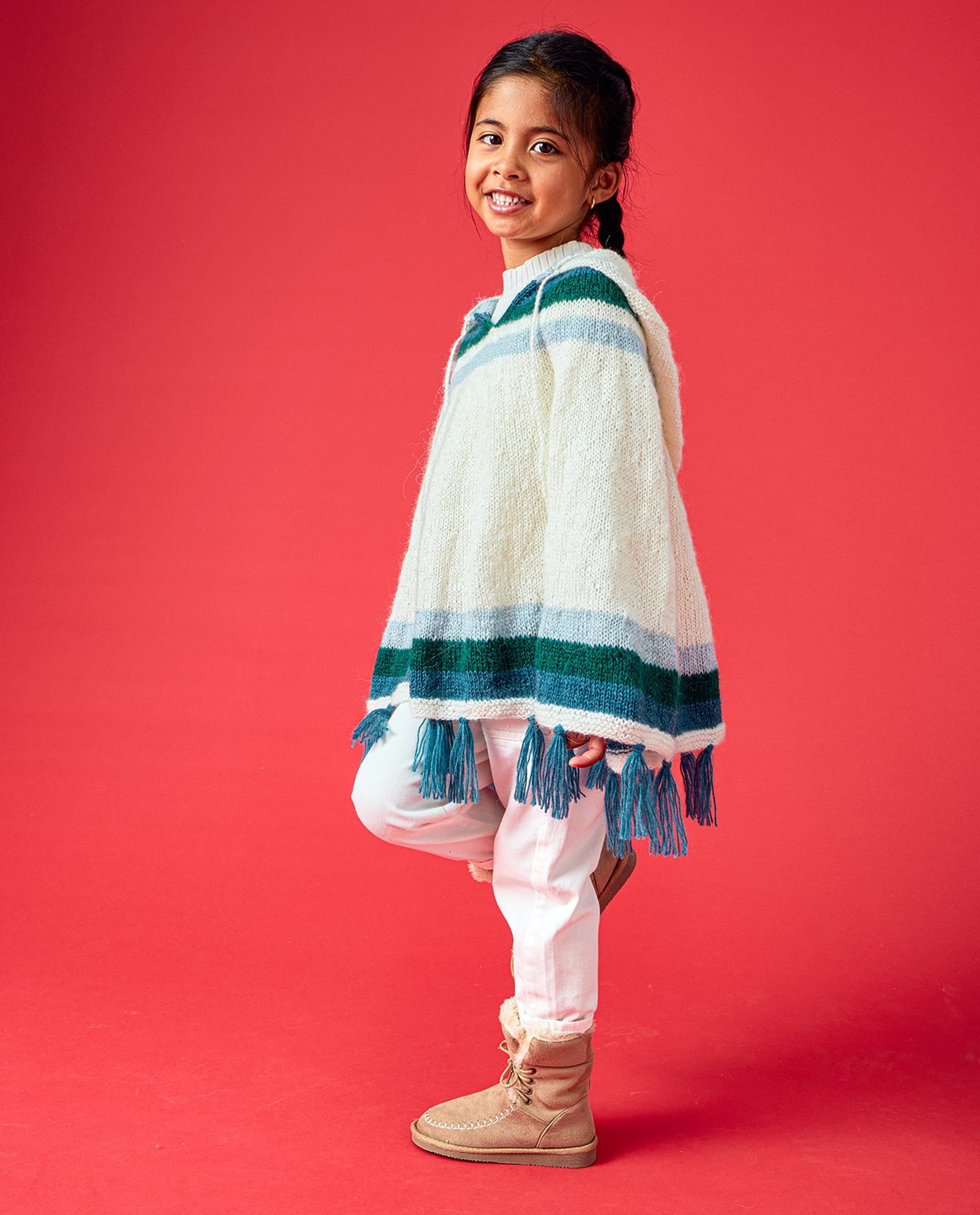 Girl's Mont Blanc Poncho Pattern