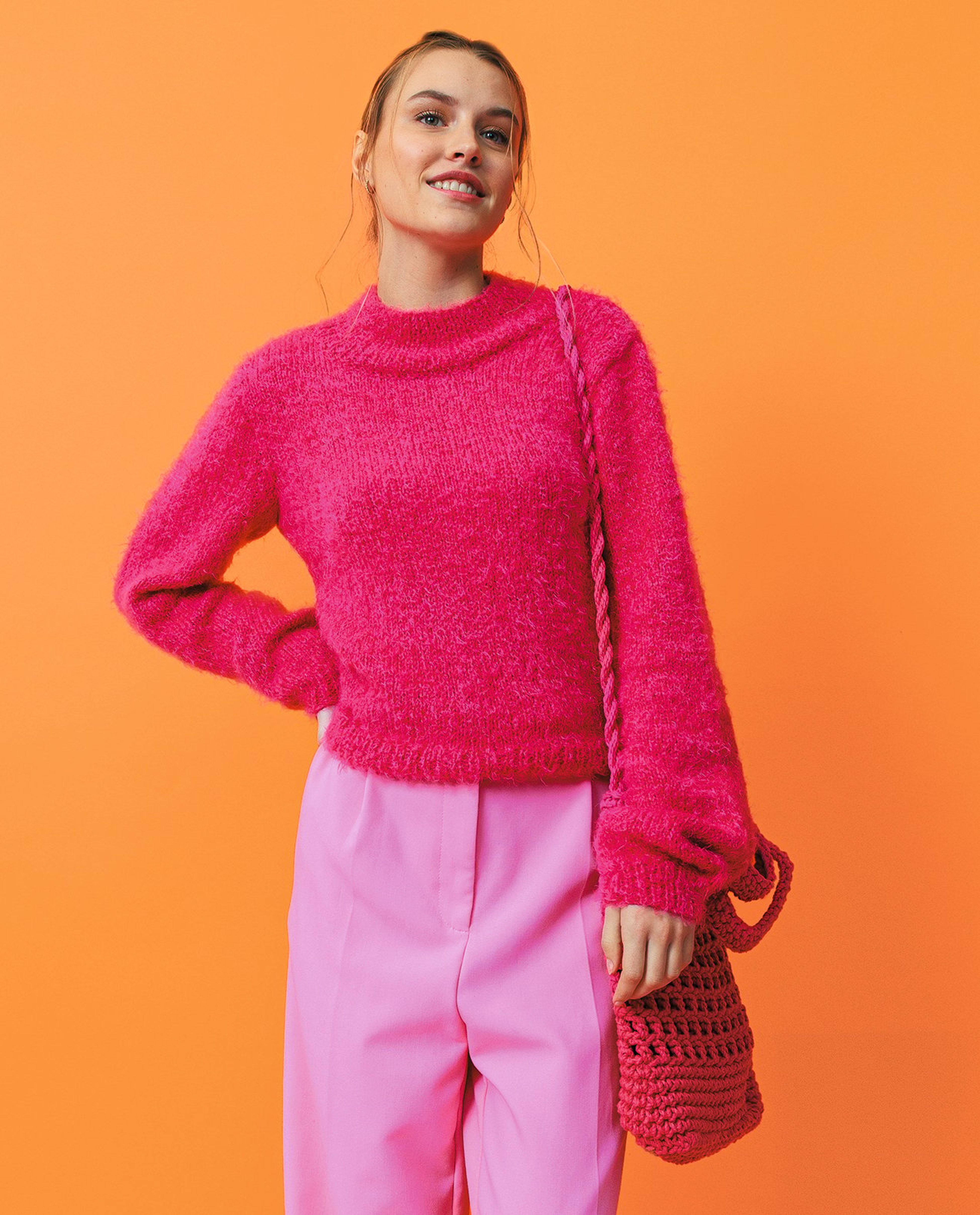 Modèle Pull Femme Framboise