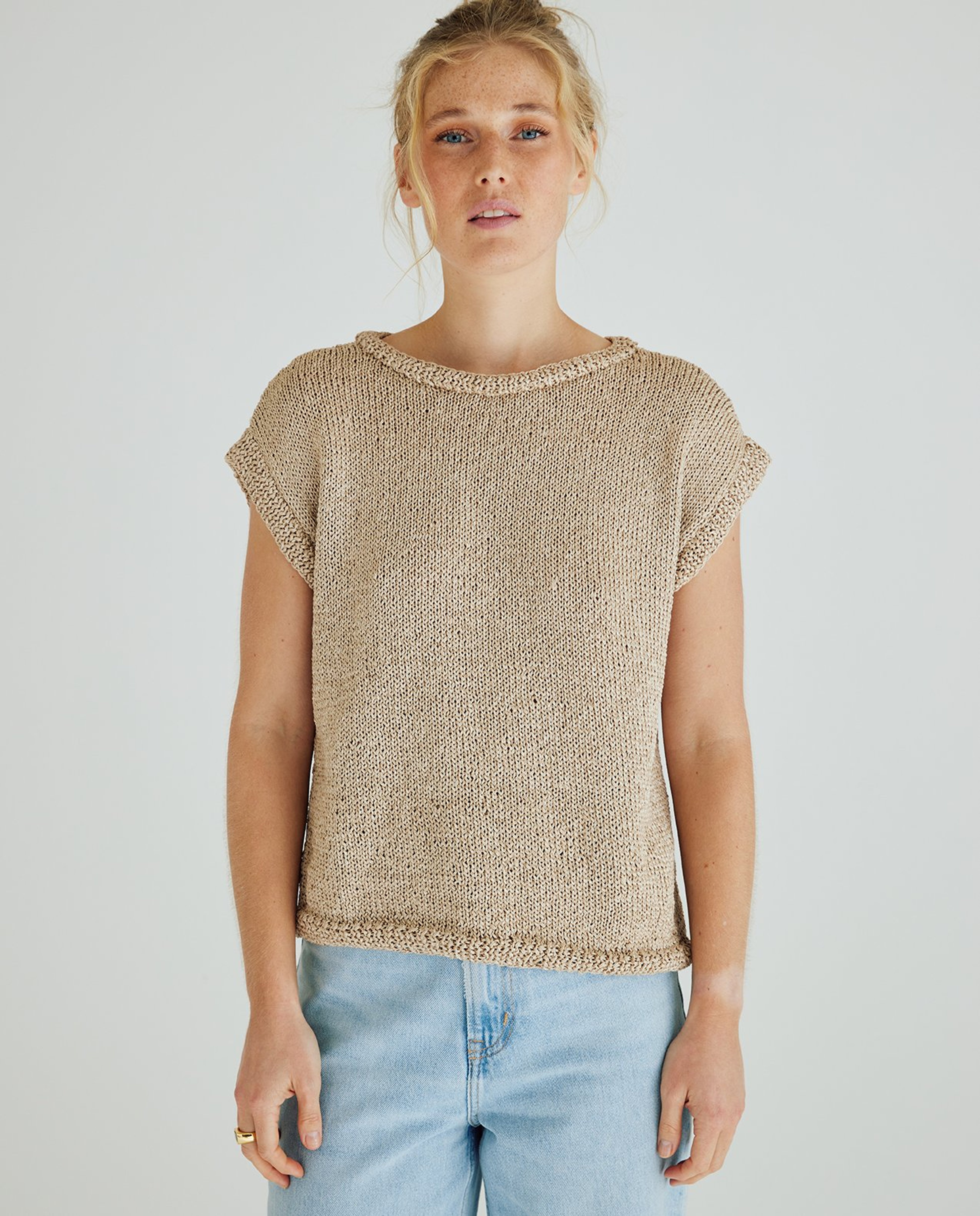 Modèle Pull Sans Manches Femme Ninon