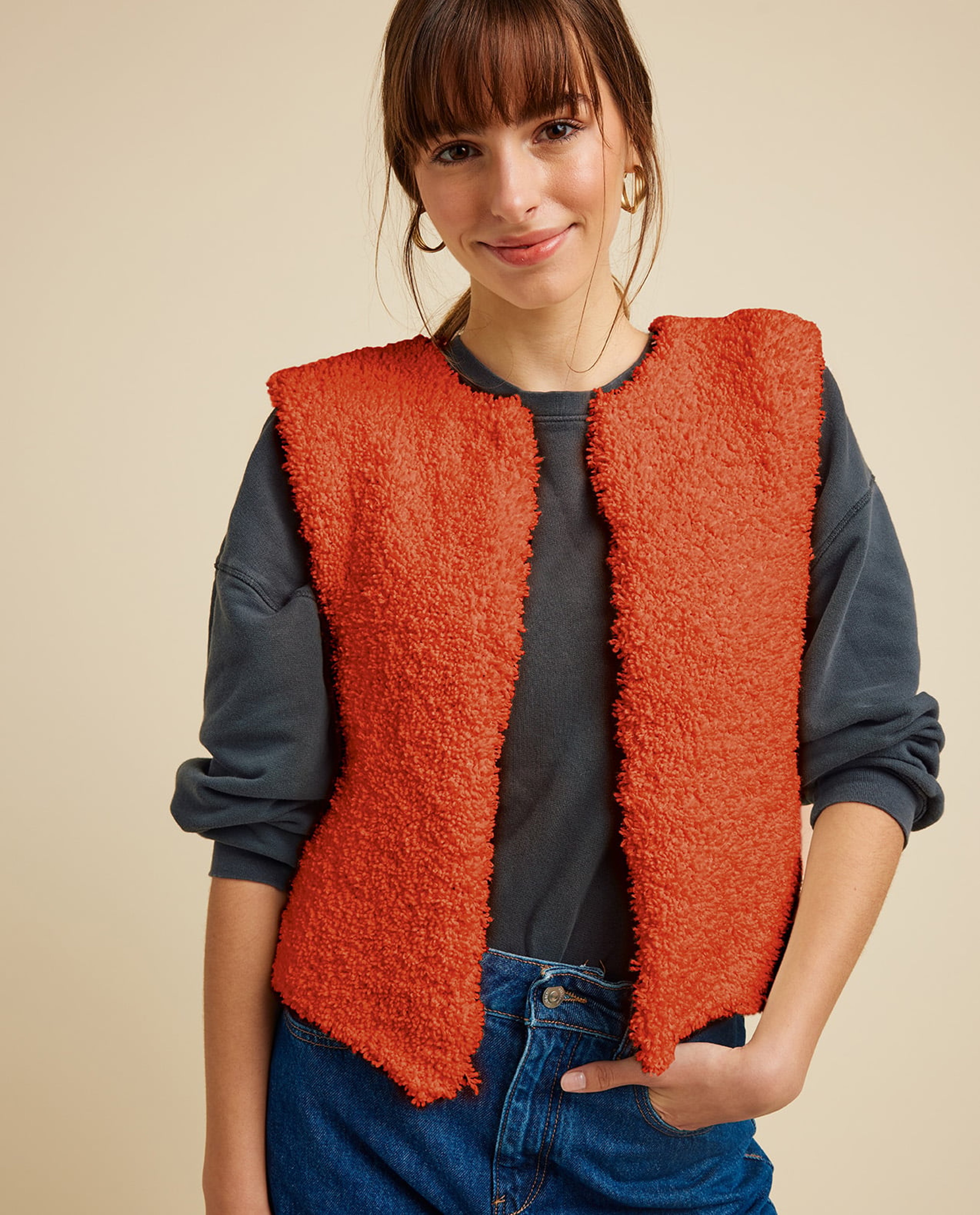 Modèle Gilet Sans Manches Sherpa