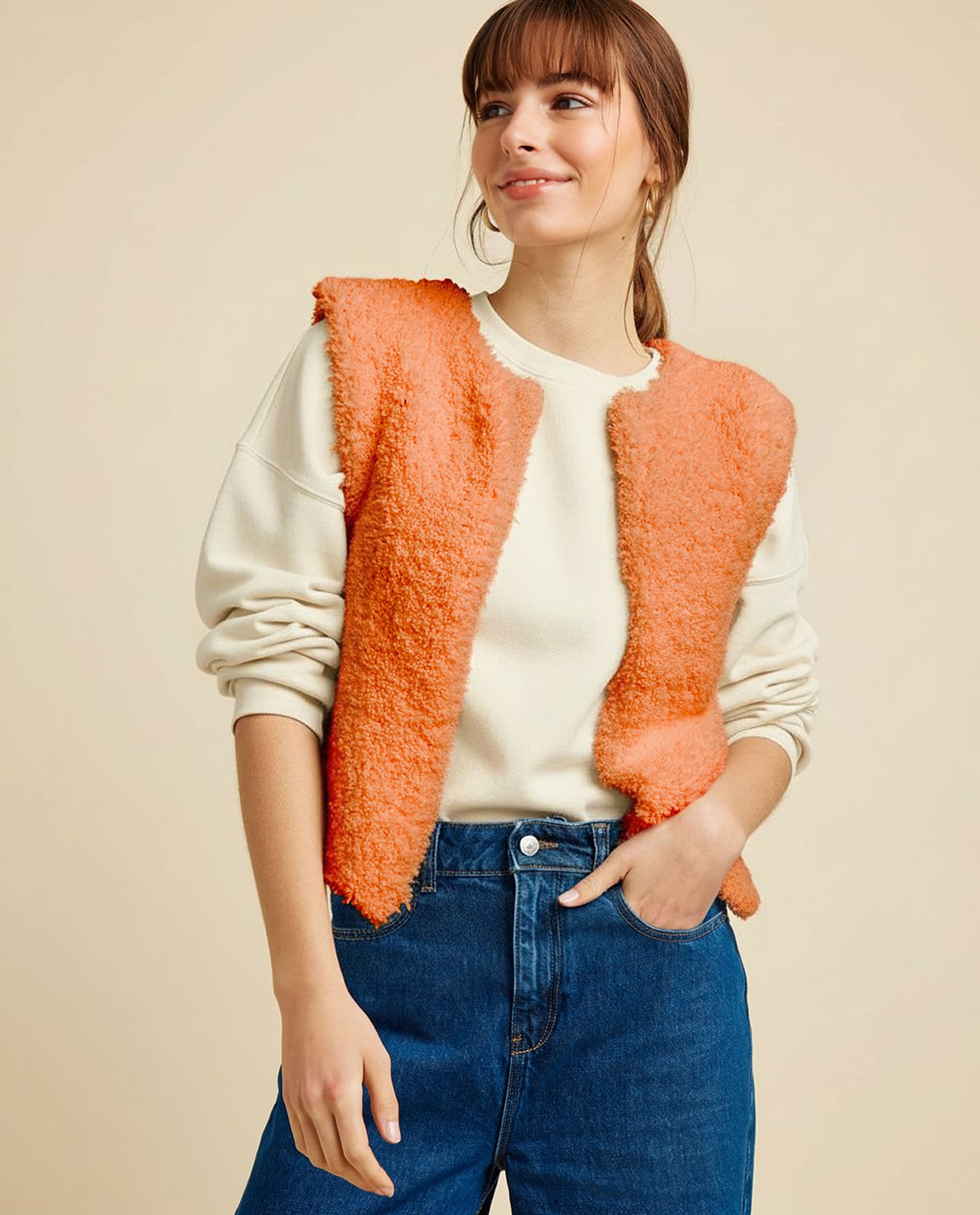 Modèle Gilet Sans Manches Sherpa