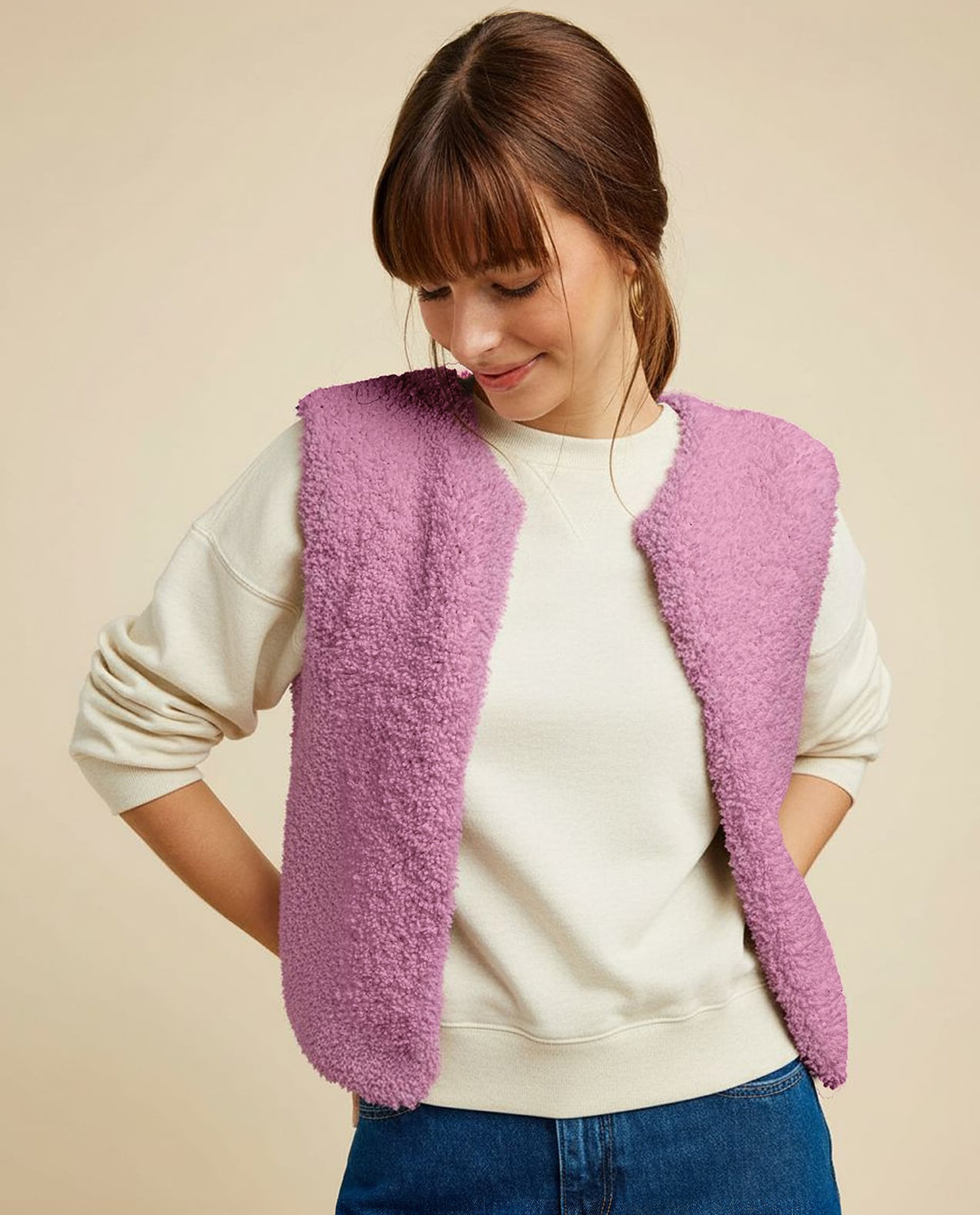 Modèle Gilet Sans Manches Sherpa