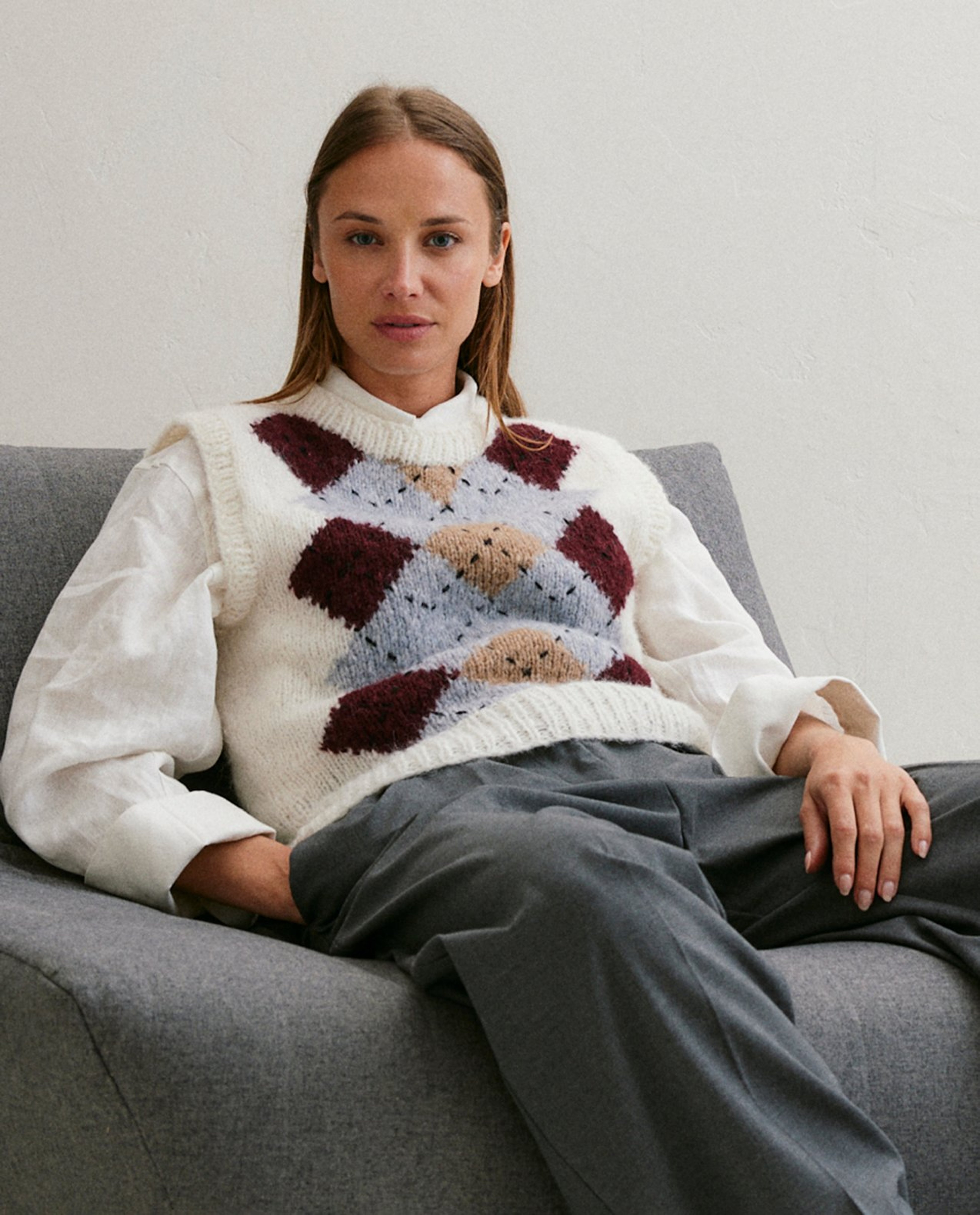 Modèle Pull Sans Manches Femme Oscar