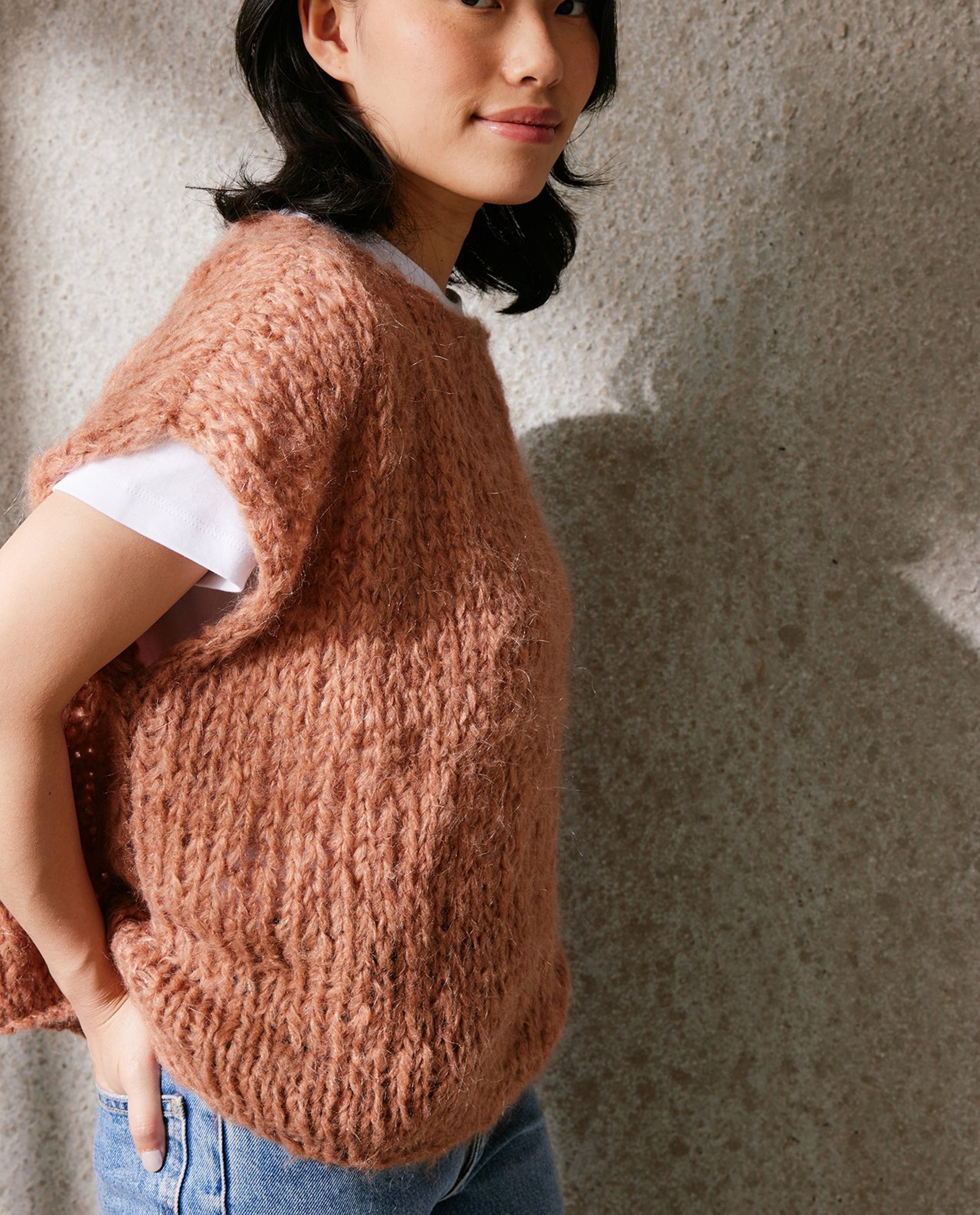 Modèle Pull Sans Manches Femme Bony