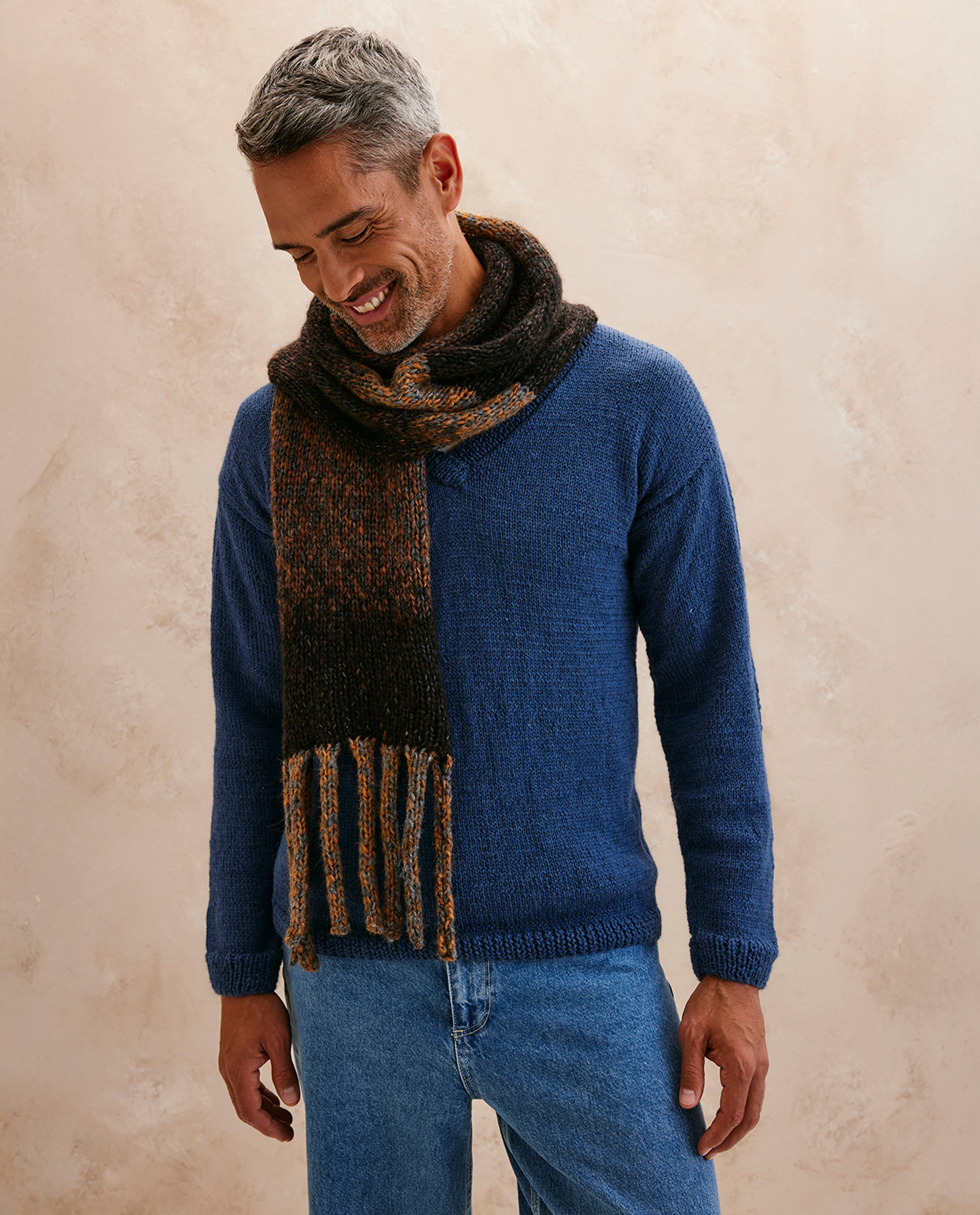 Accessoire Patroon Mannensjaal Rafaël