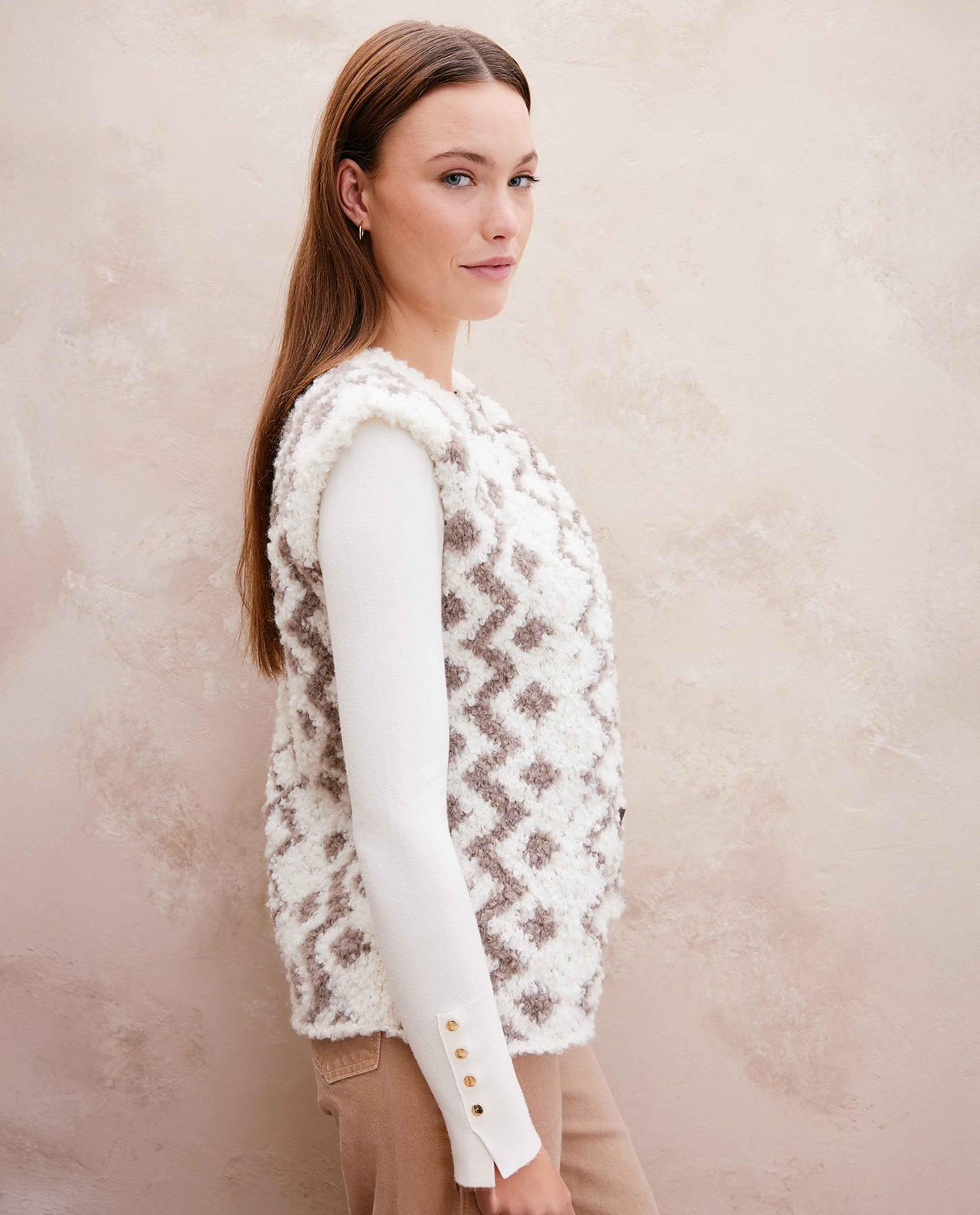 Dames Mouwloos Vest Model Vic