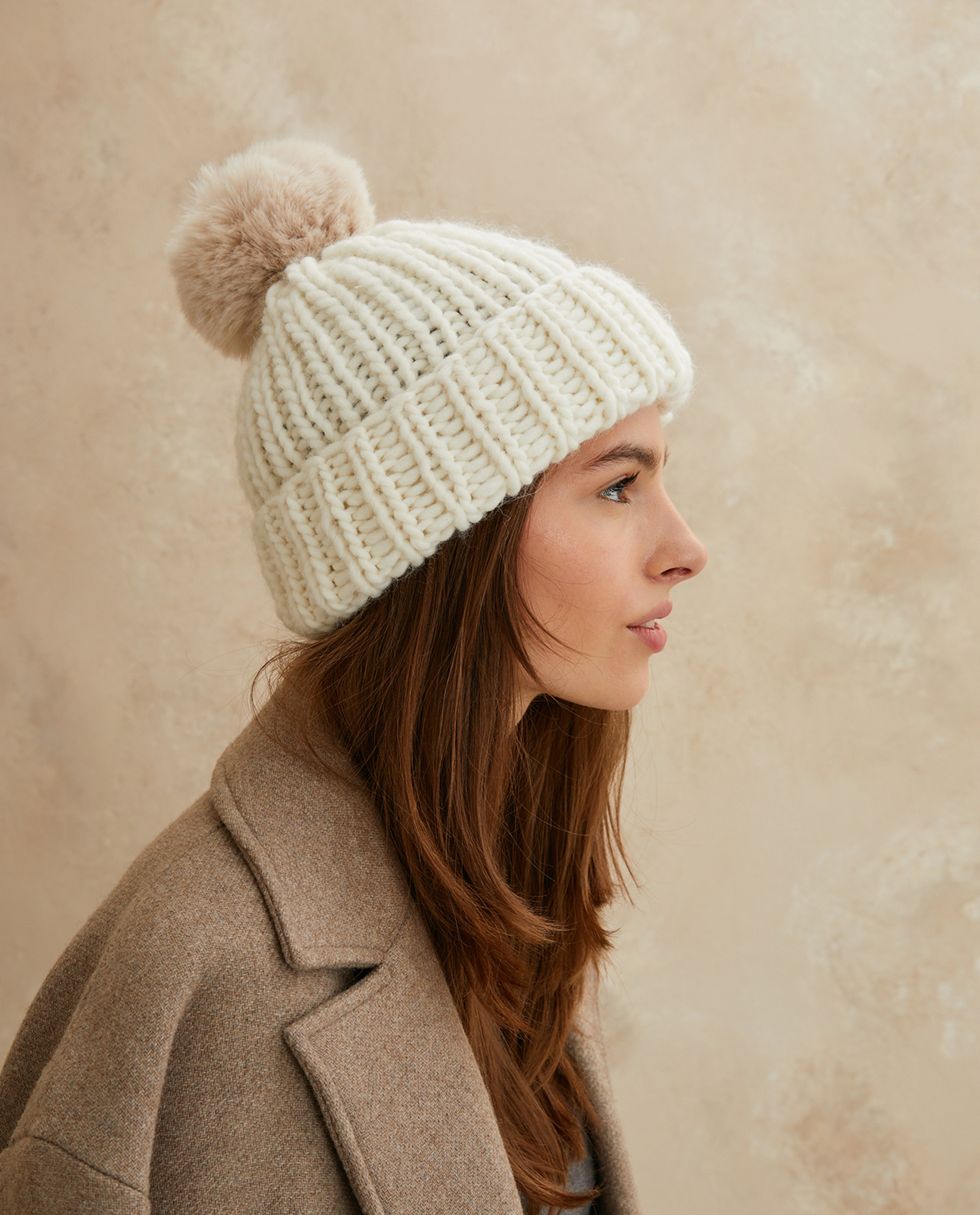 Bekky Beanie Patroon Met Pompom