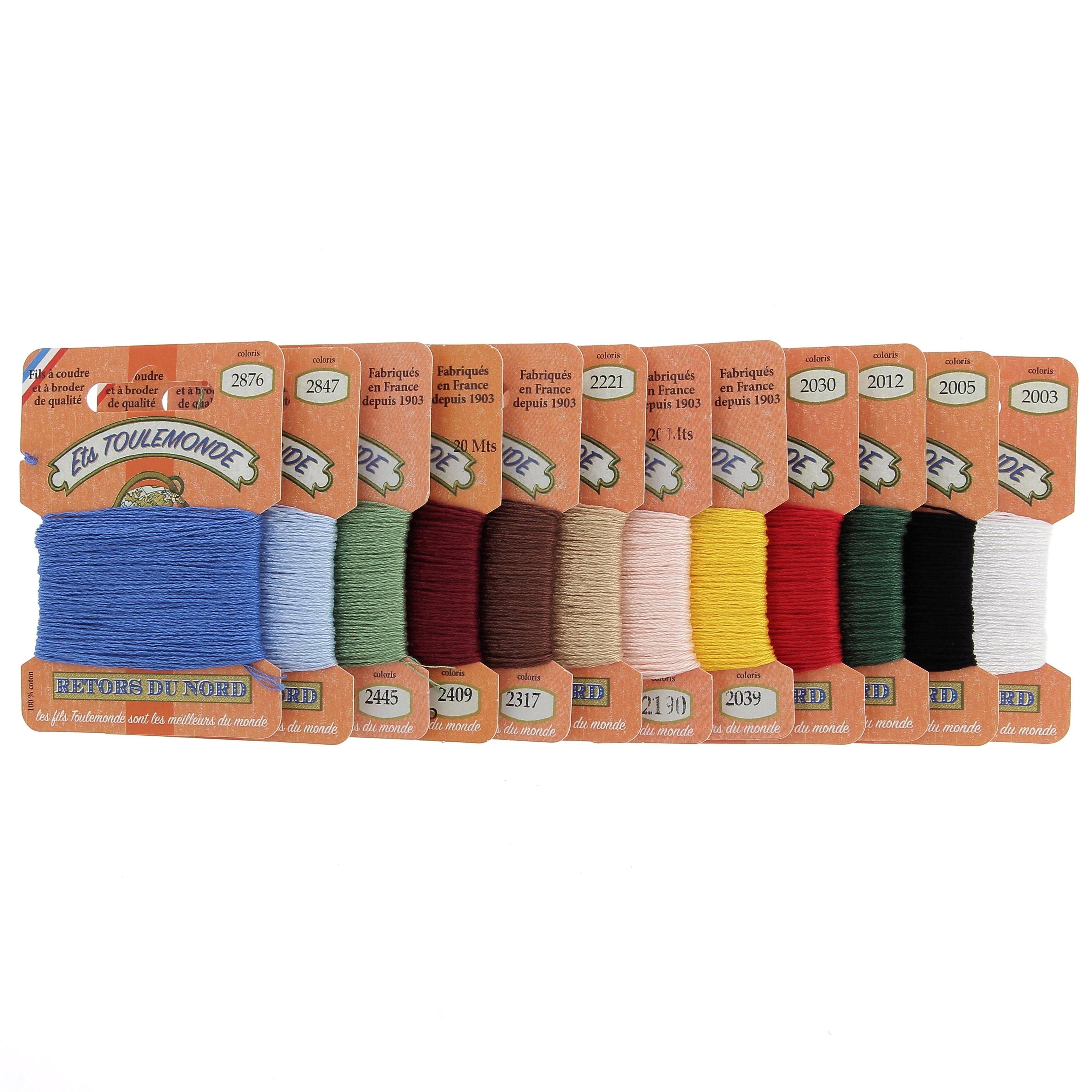 Boîte De 12 Fils À Broder