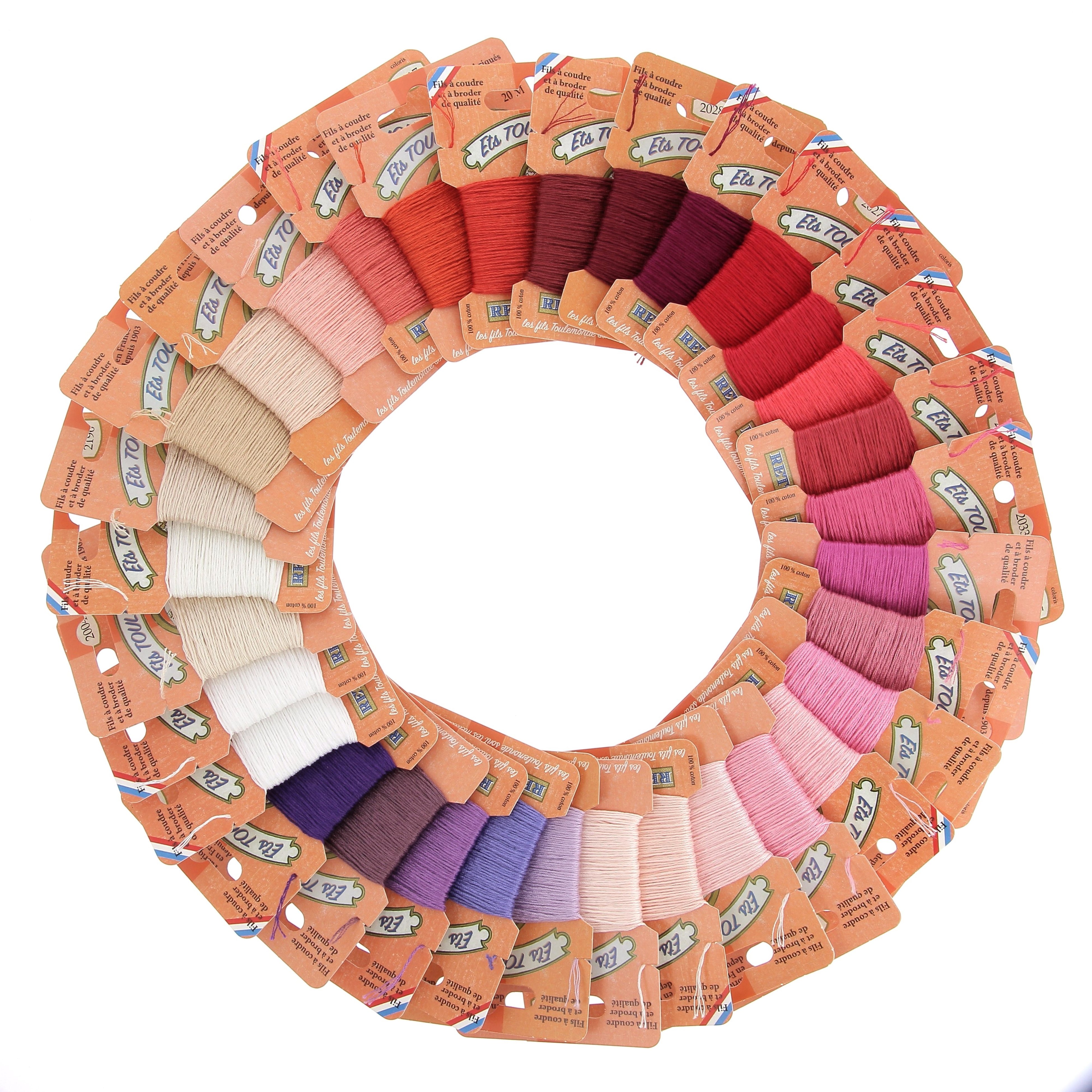 Boîte De 96 Fils À Broder