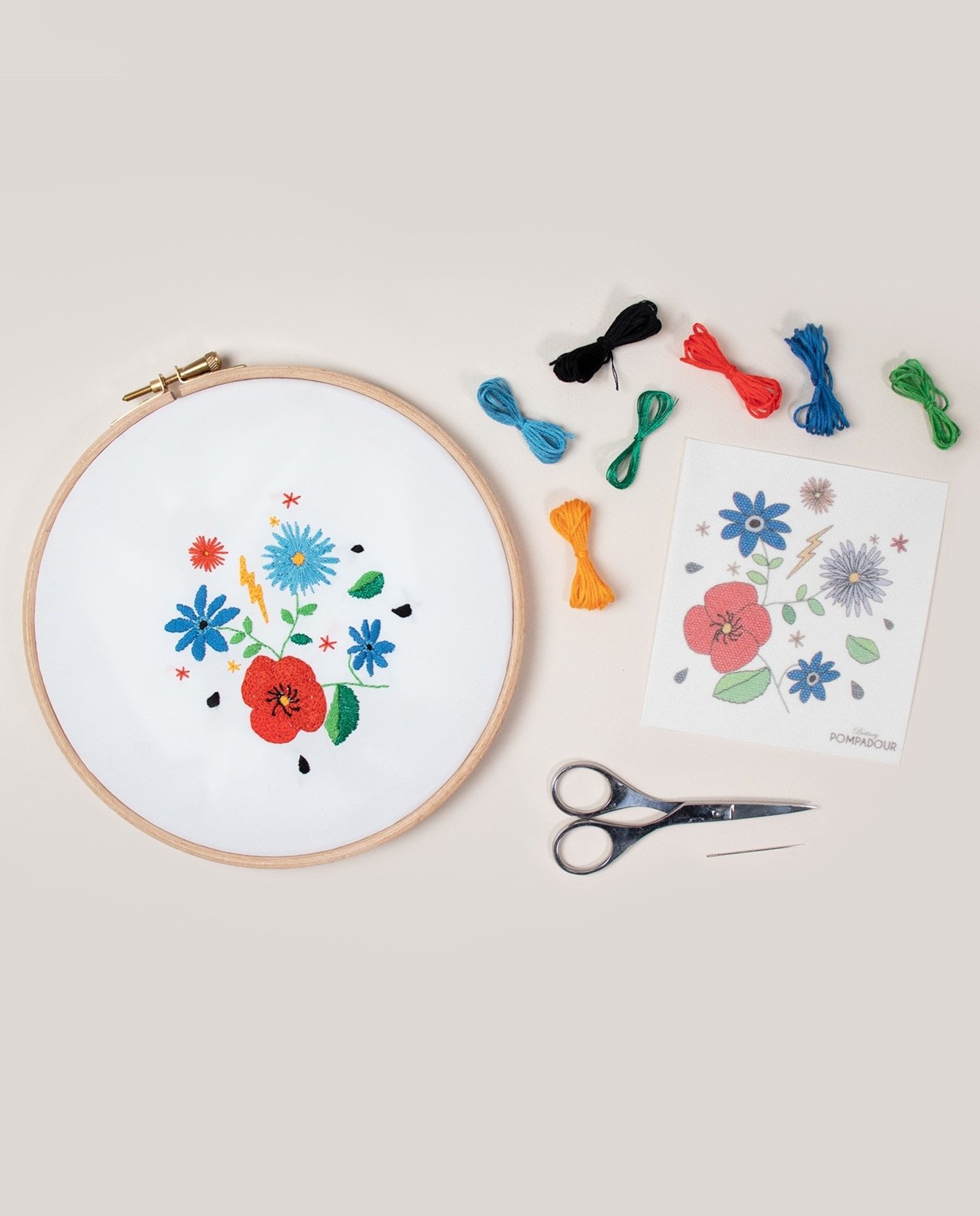 Bloemen Borduurpakket