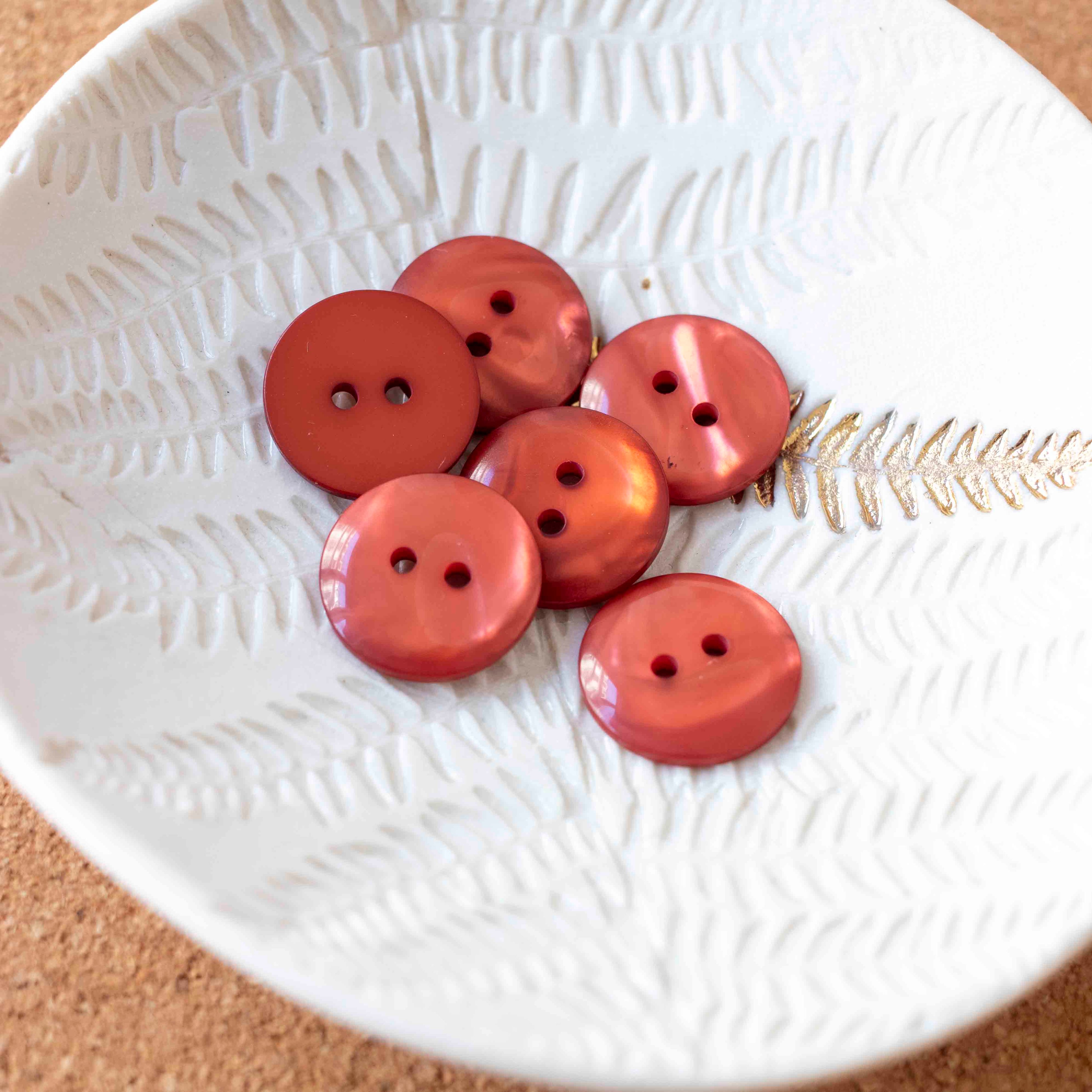 Lot 6 Boutons Sparkle 18mm