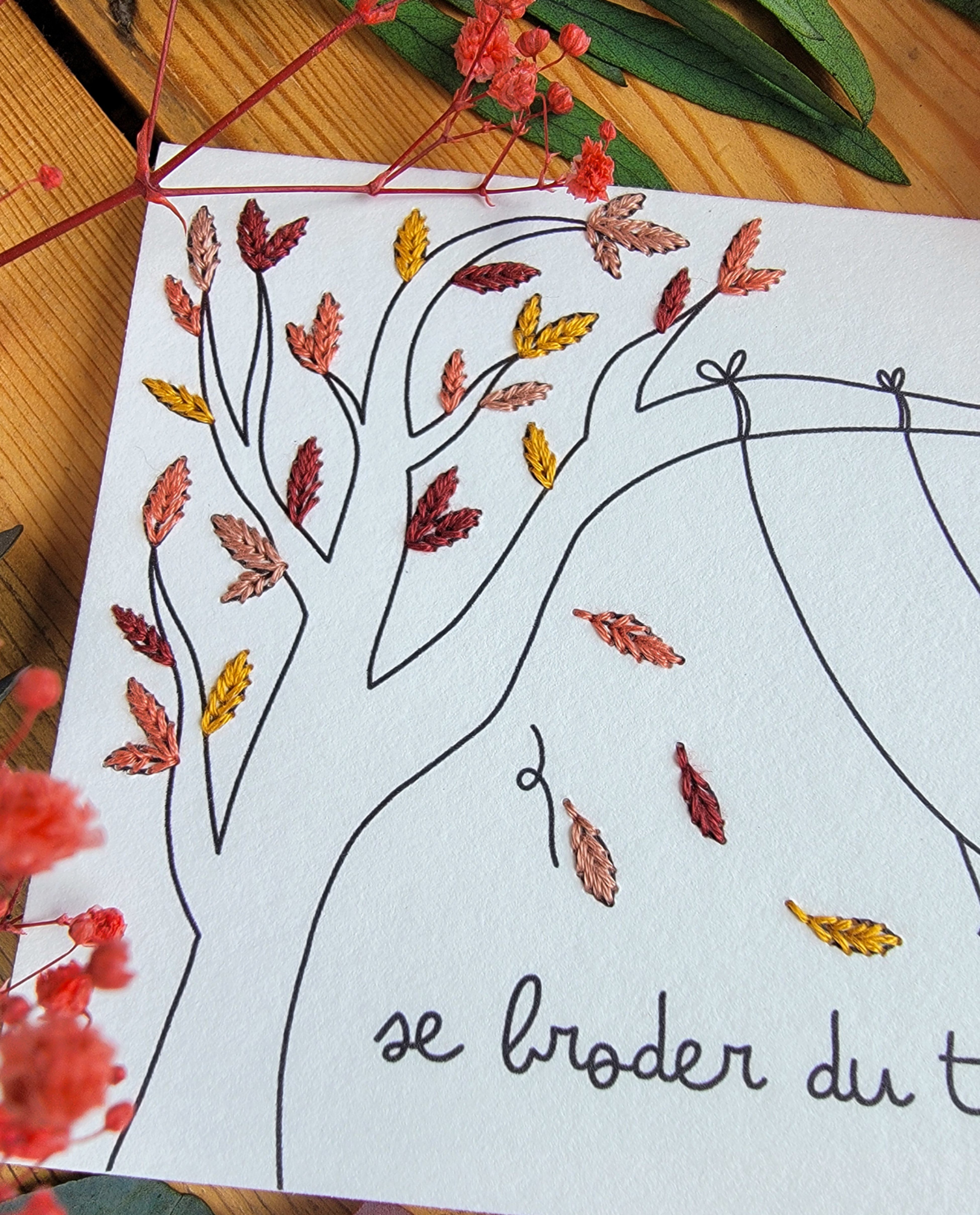 Embroidery Card: Stitch Some Time