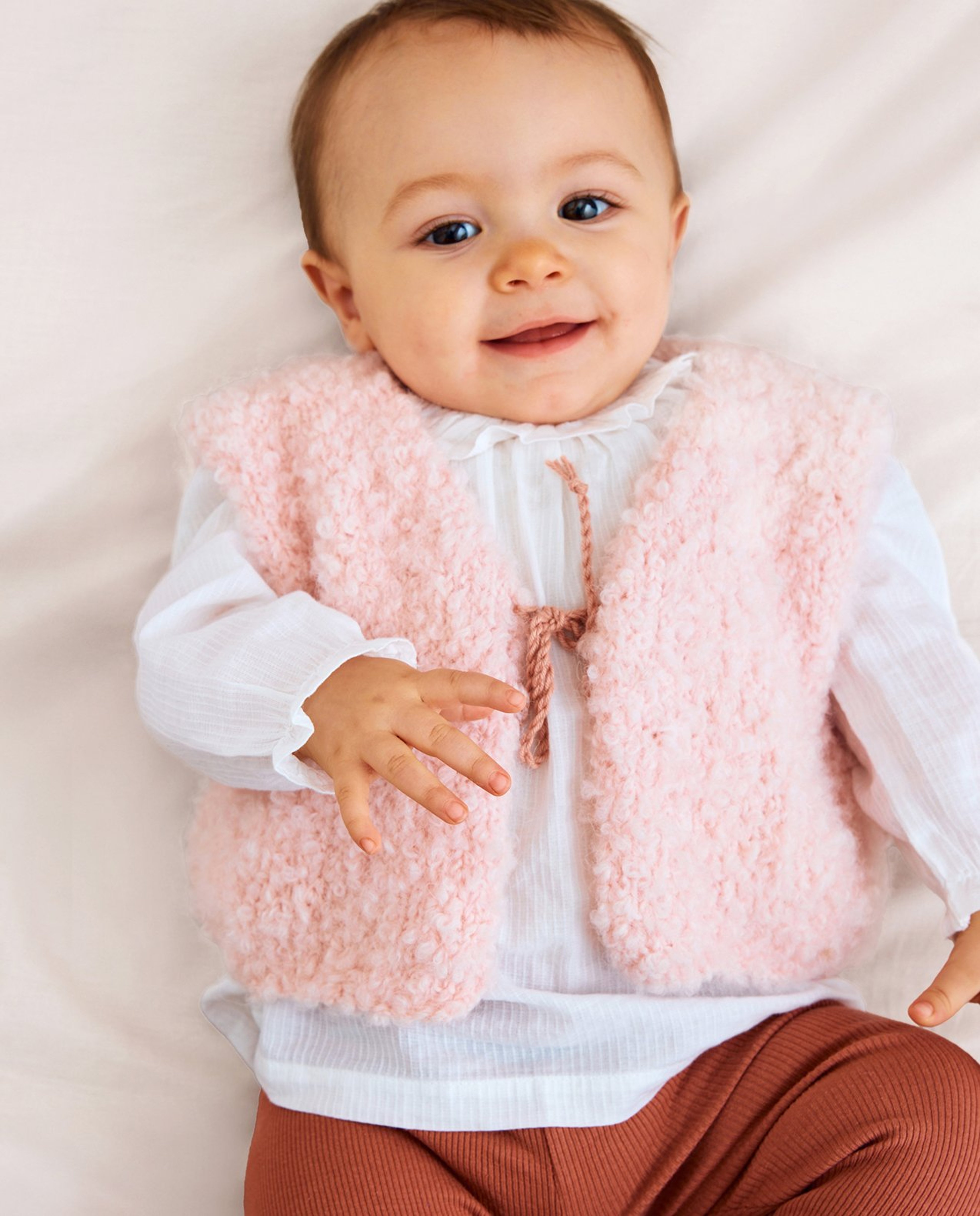 Modèle Layette Gilet Emma