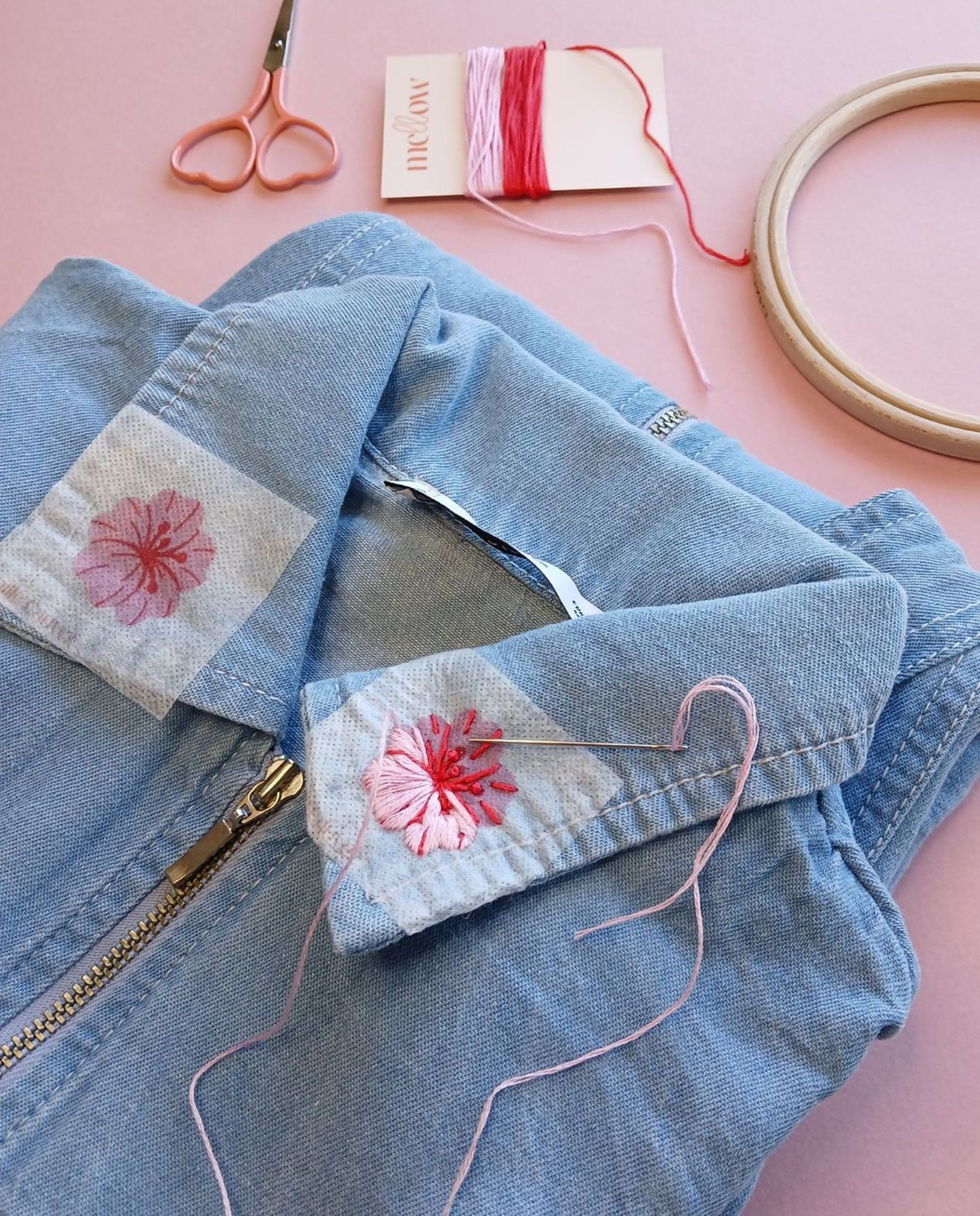 Sakura Embroidery Kit By Camille Cauvez
