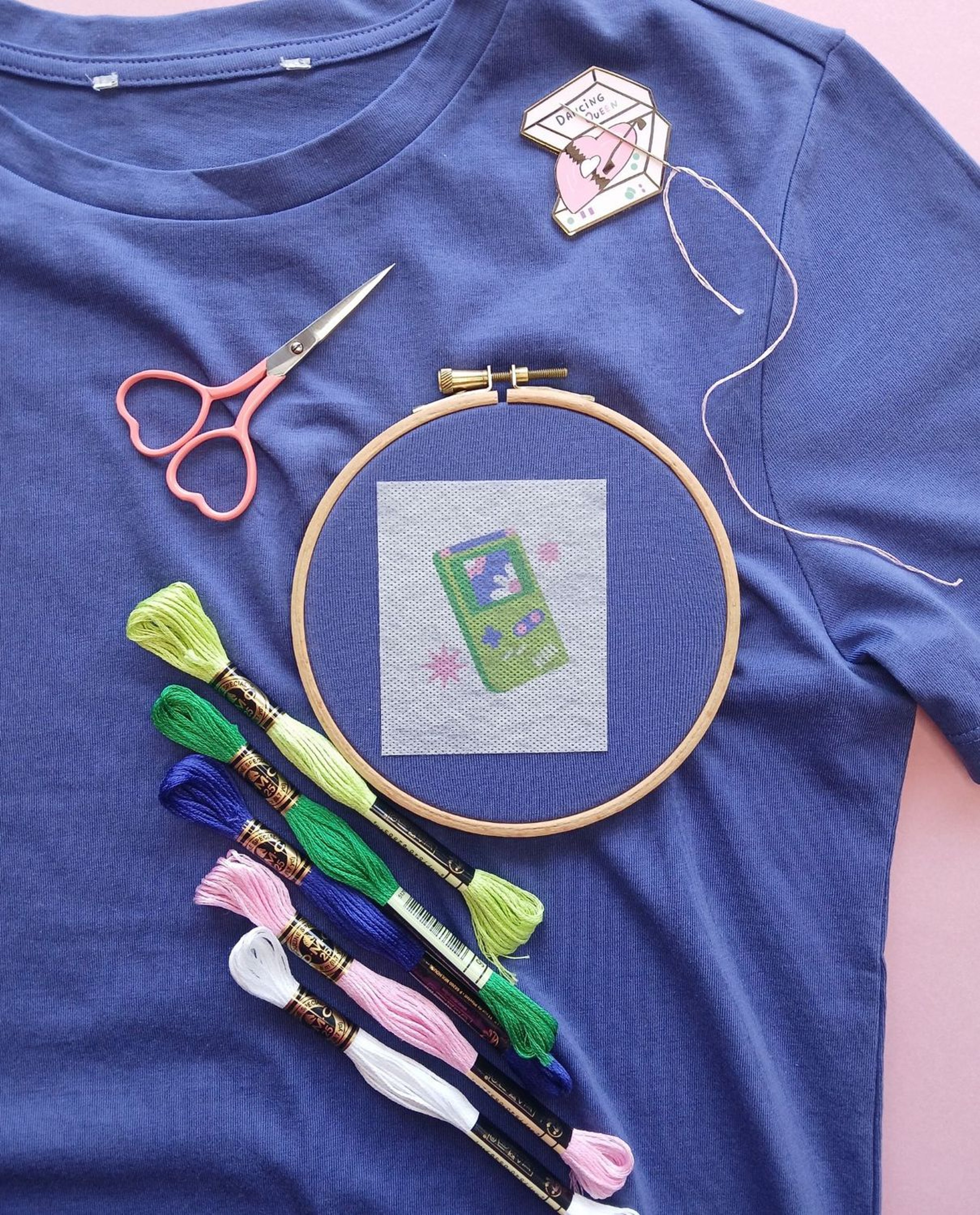 Borduurpakket Game Girl door Limistic