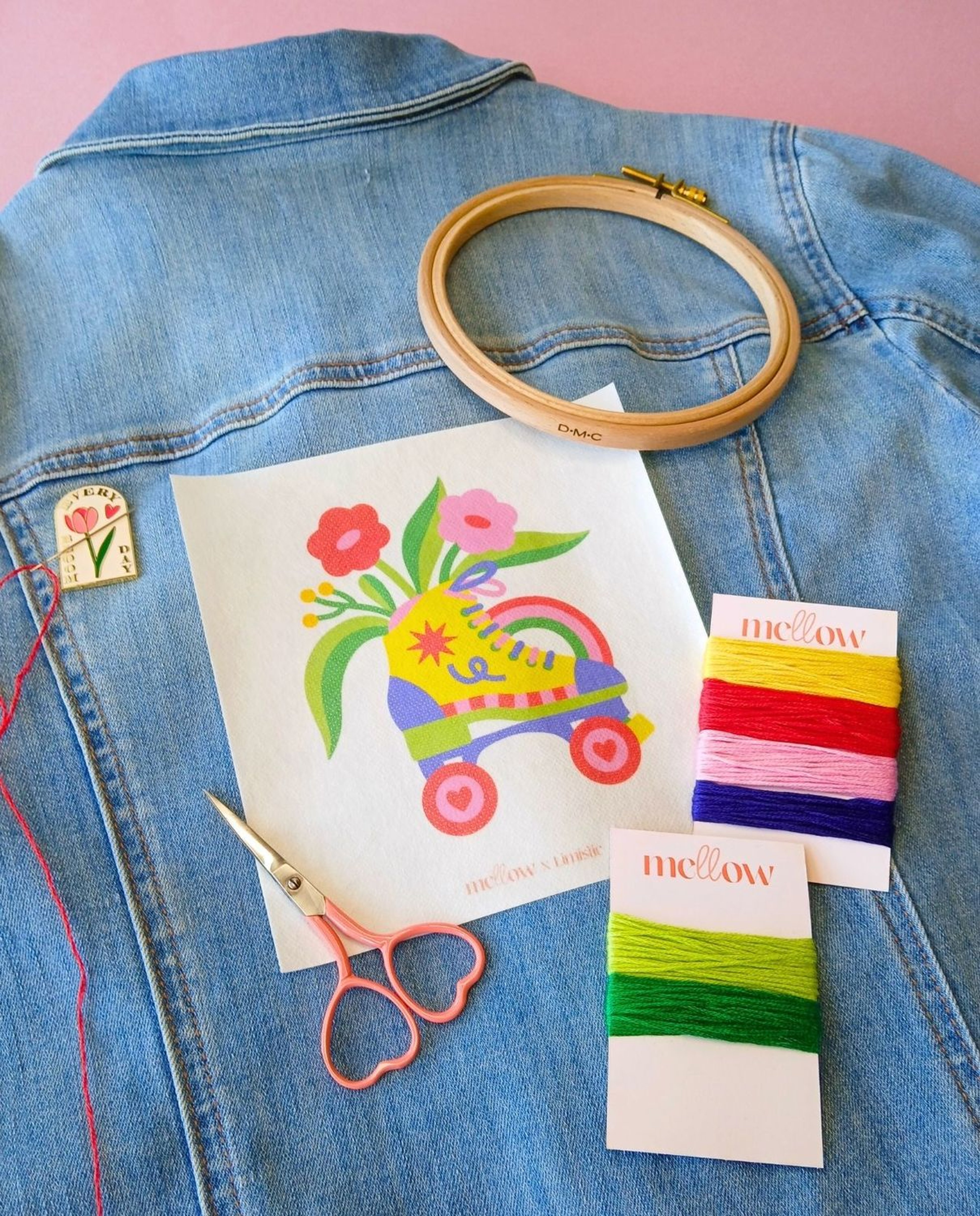 Borduurpakket Roller Flower van Limistic