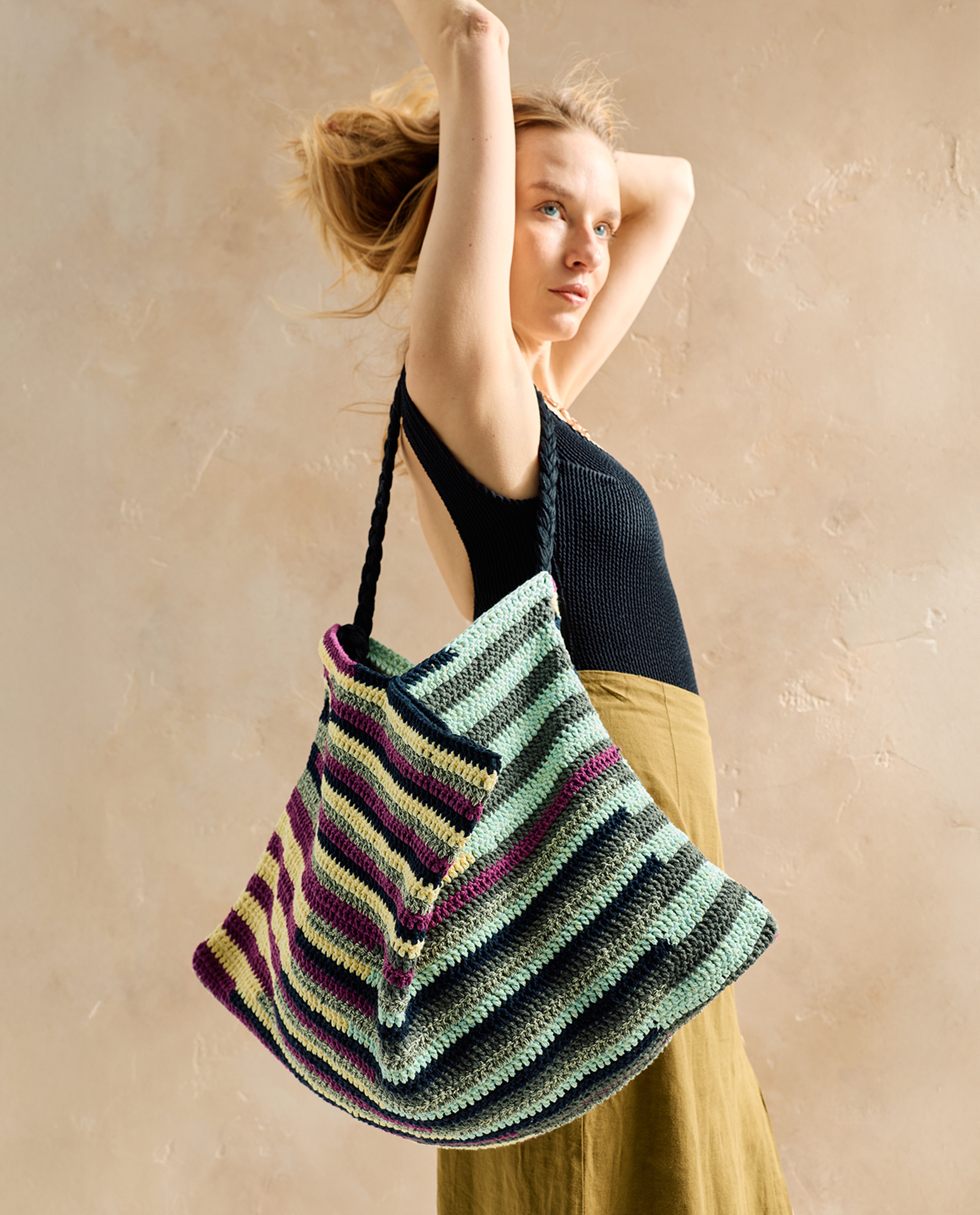 Modèle Accessoire Sac Cabas Néon