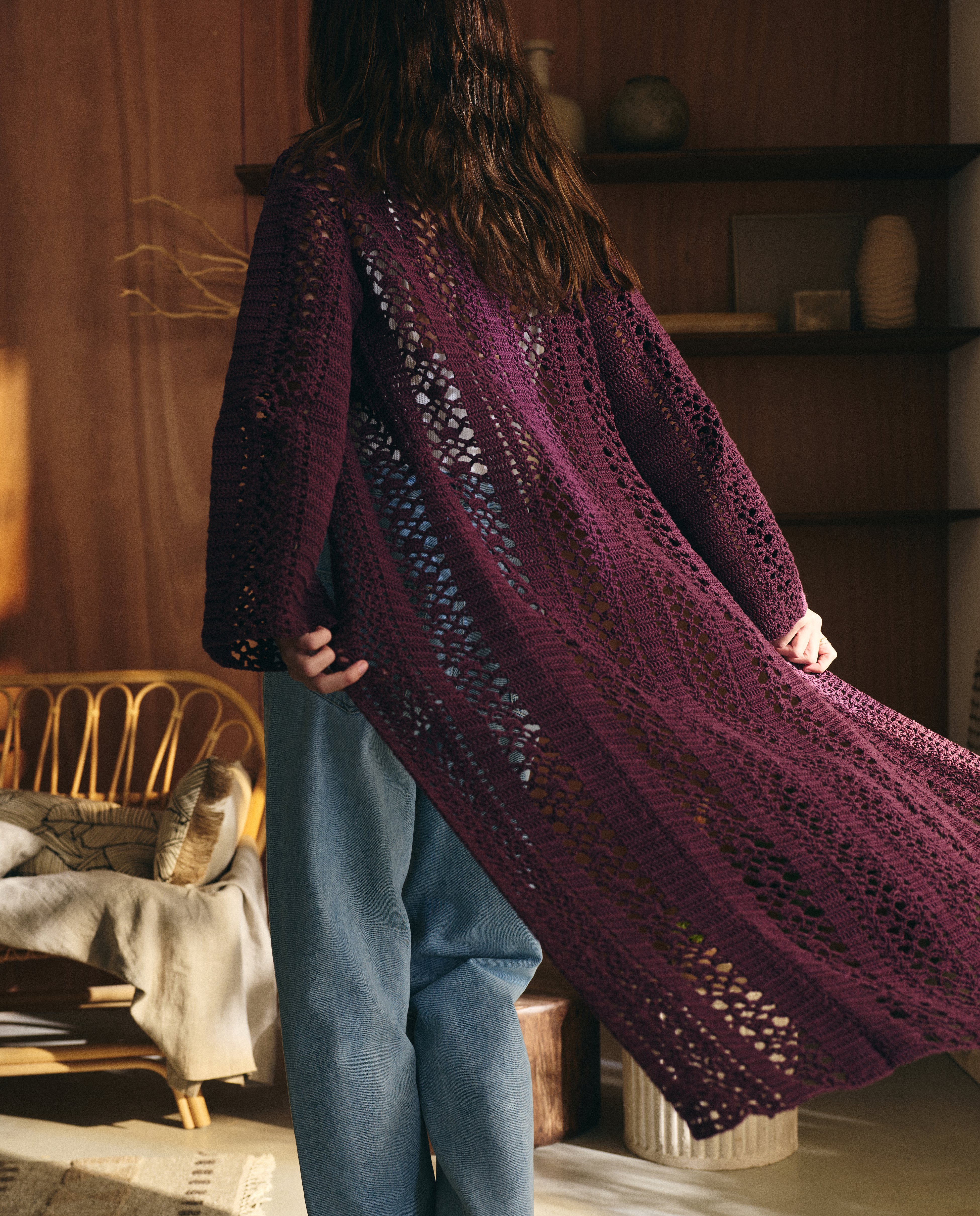 Modèle Maxi Cardigan Femme Ataroa