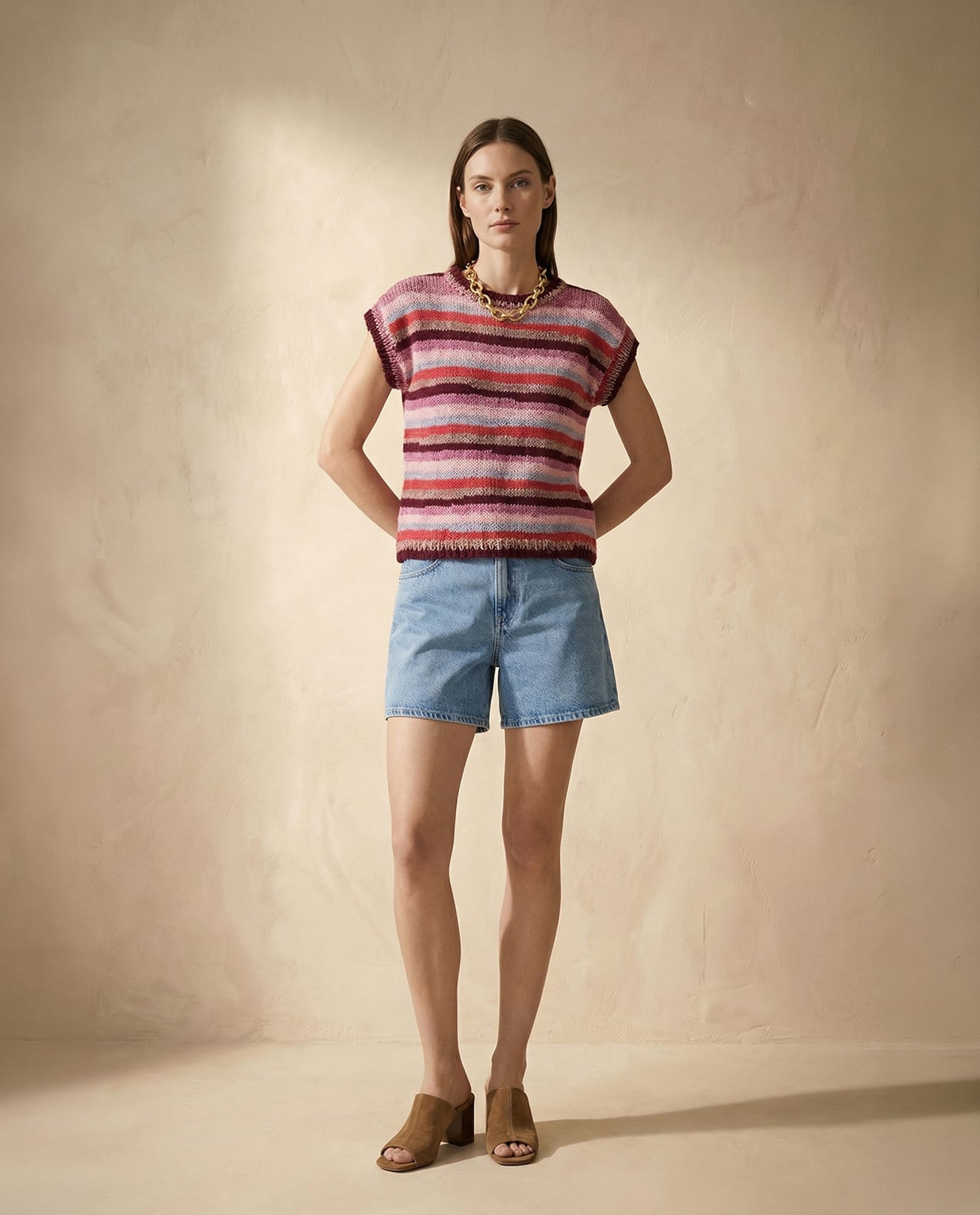 Model Dames Mouwloze Trui Léa